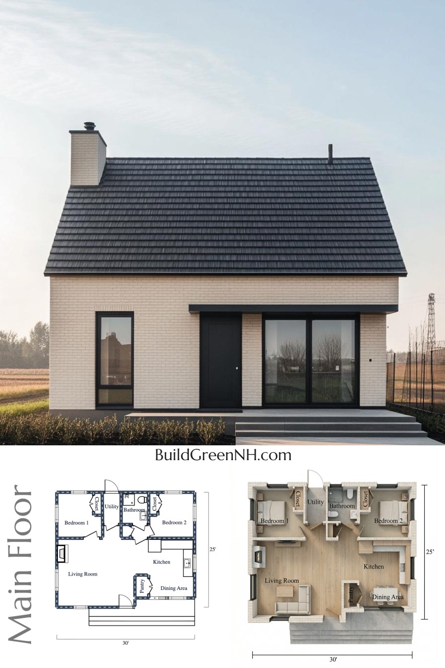 Minimalist Brick Haven Floor Plan