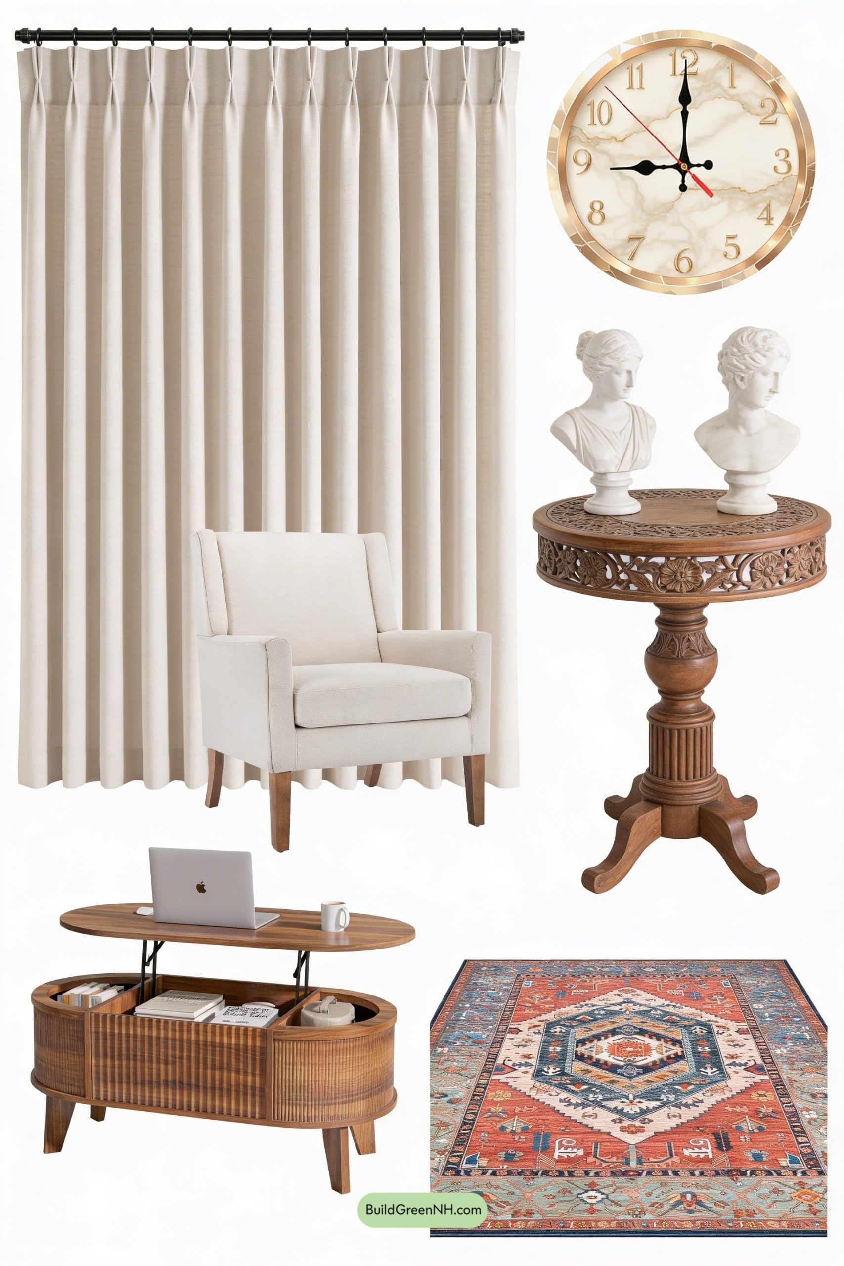 Moodboard for Courtyard Illusion, Living Room Edition