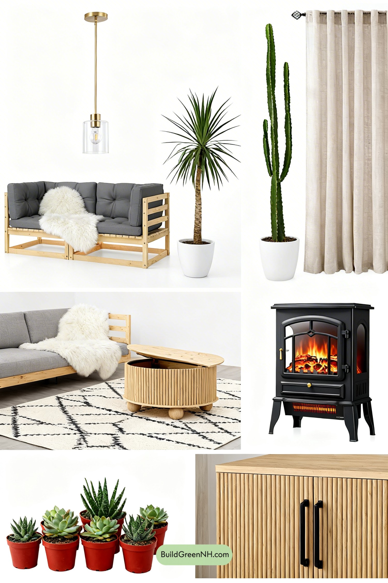 Moodboard for Pine-Perfect Scandinavian Winter Sunroom