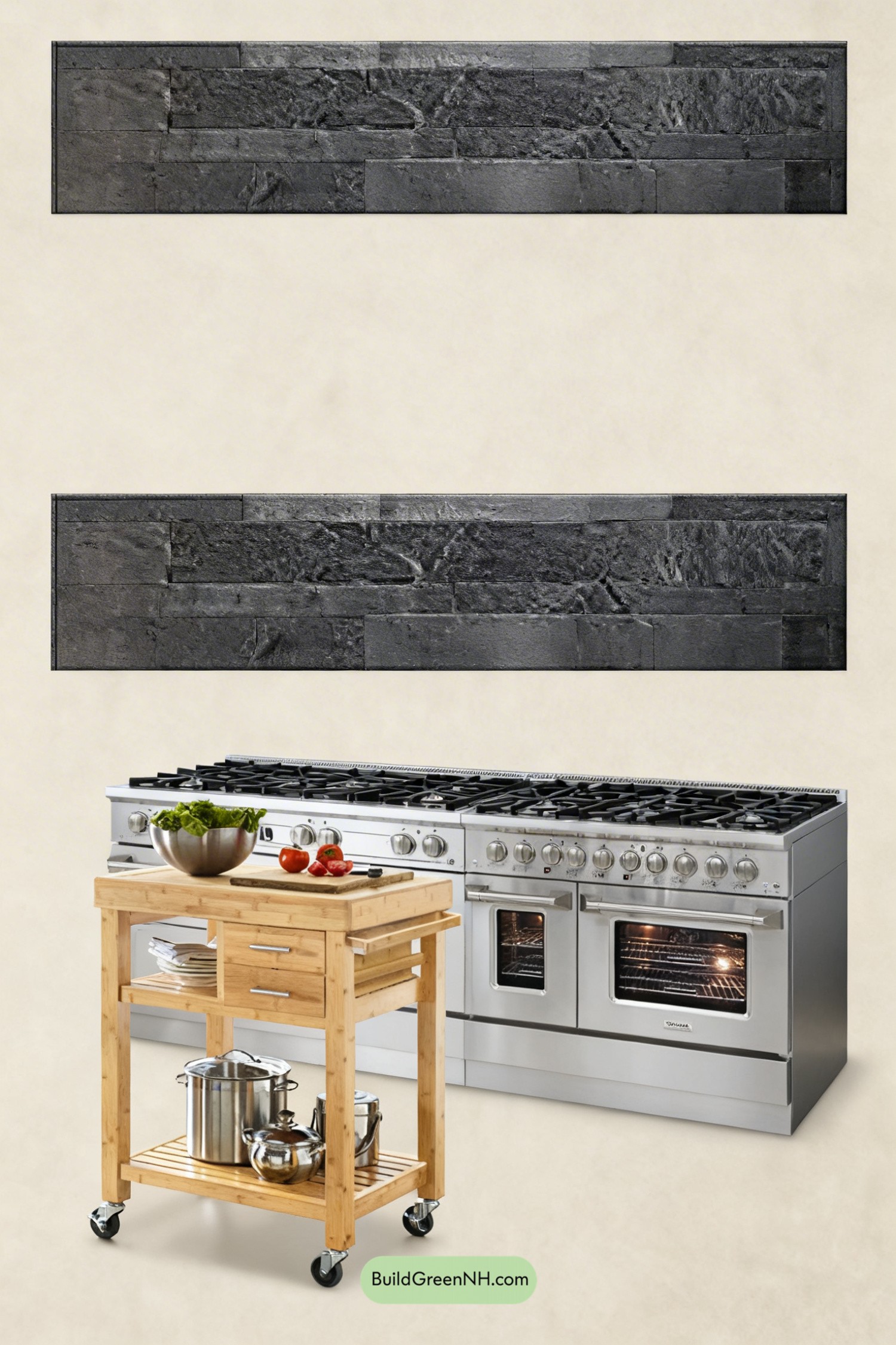 Moodboard for Riveted Steel Hood, Industrial Cool