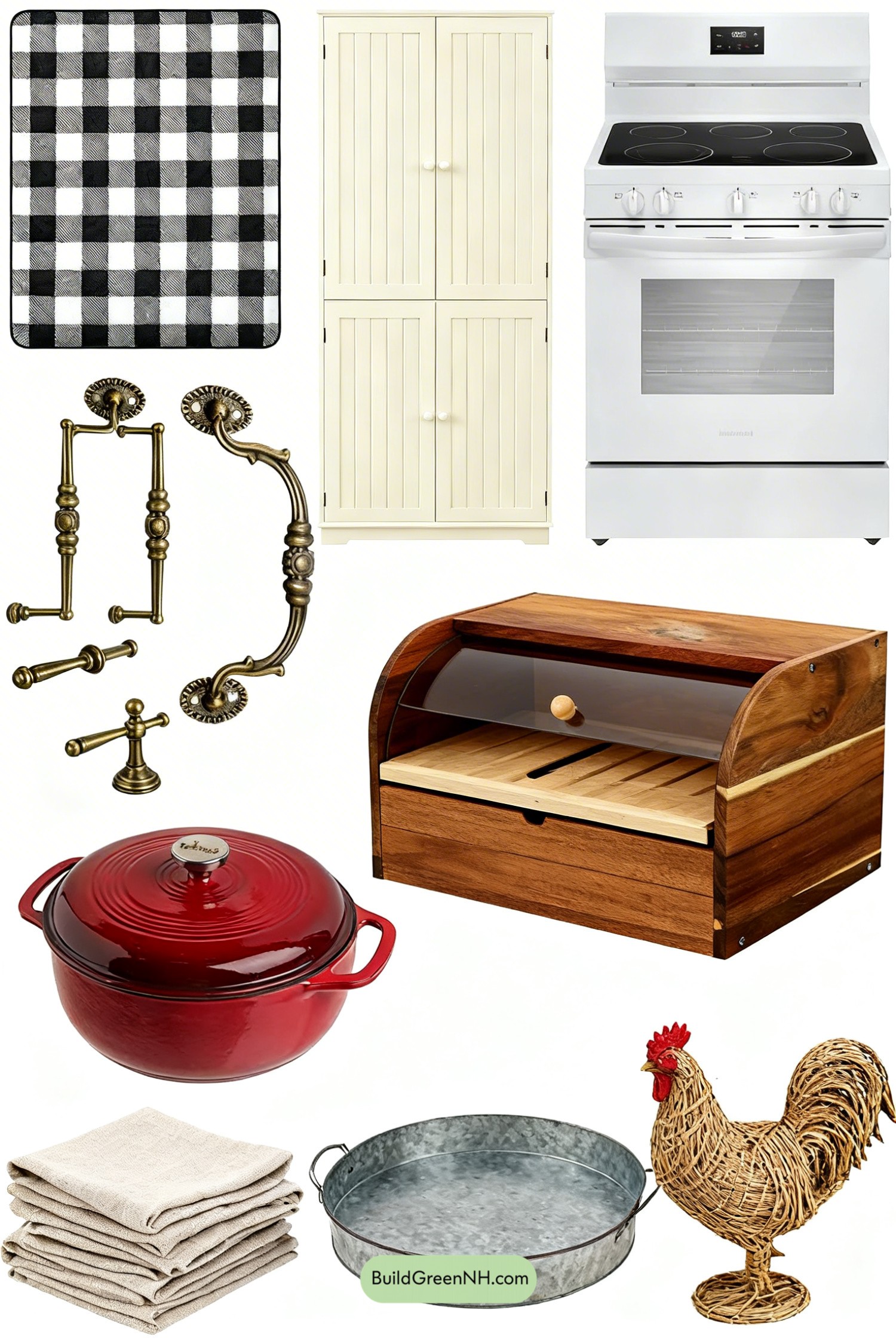 Moodboard for Buffalo-Check Comfort in a Beadboard Kitchen