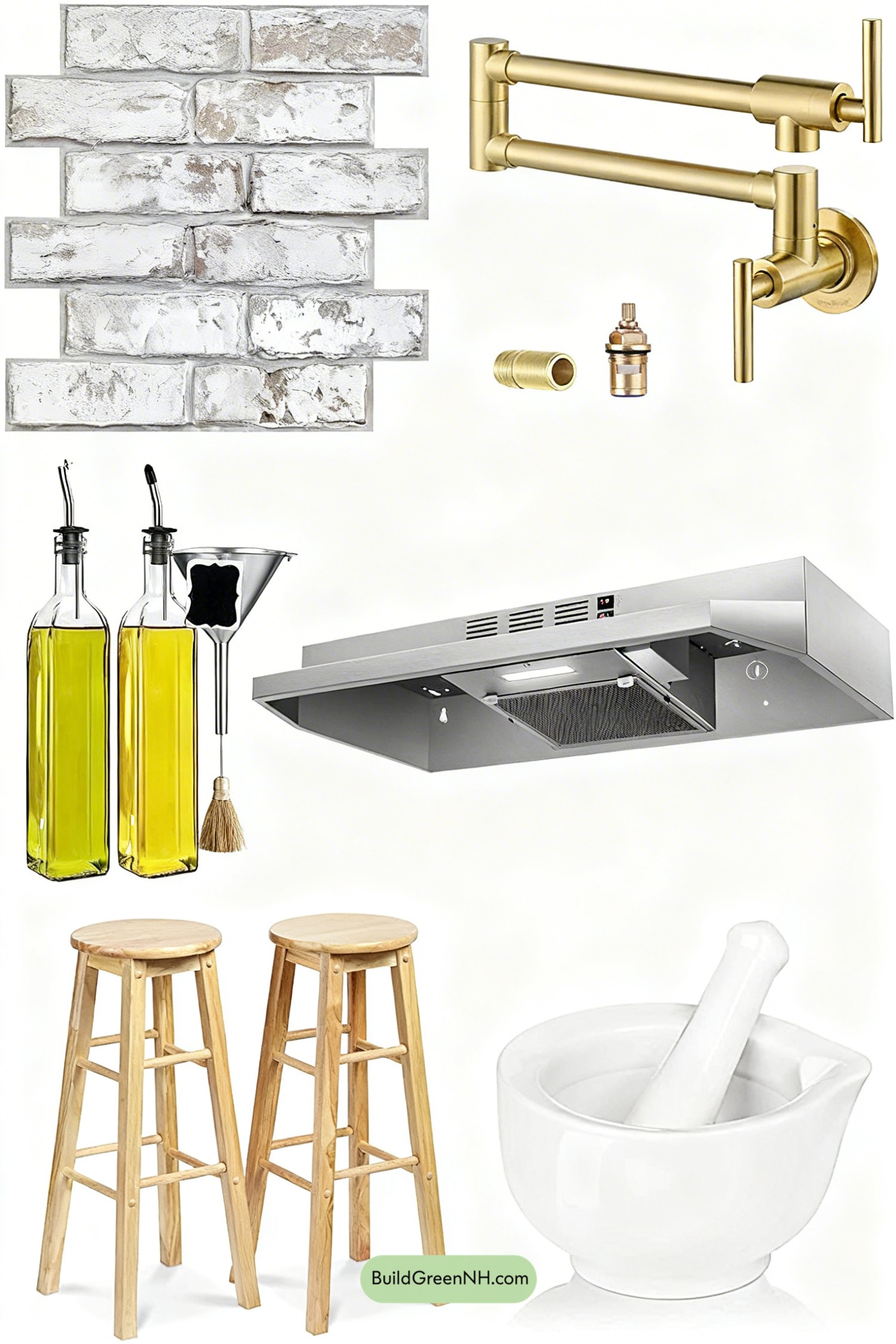 Moodboard for Wildflower Runner in Sage Herbarium Kitchen