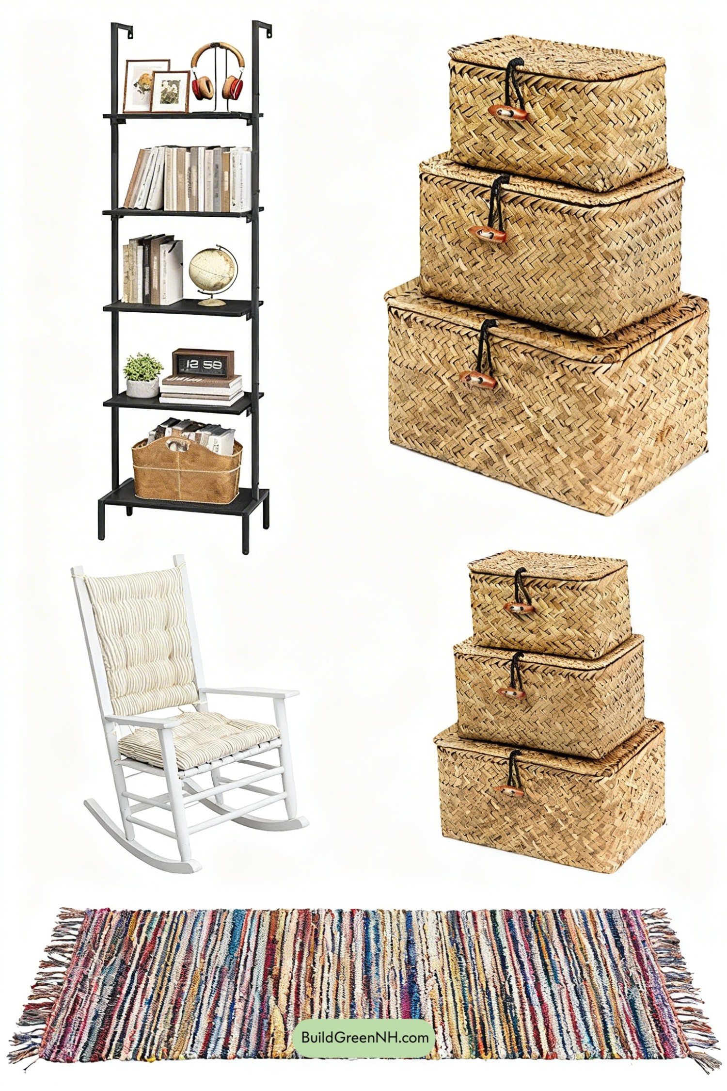 Moodboard for Settle Bench Under Primitive Prints