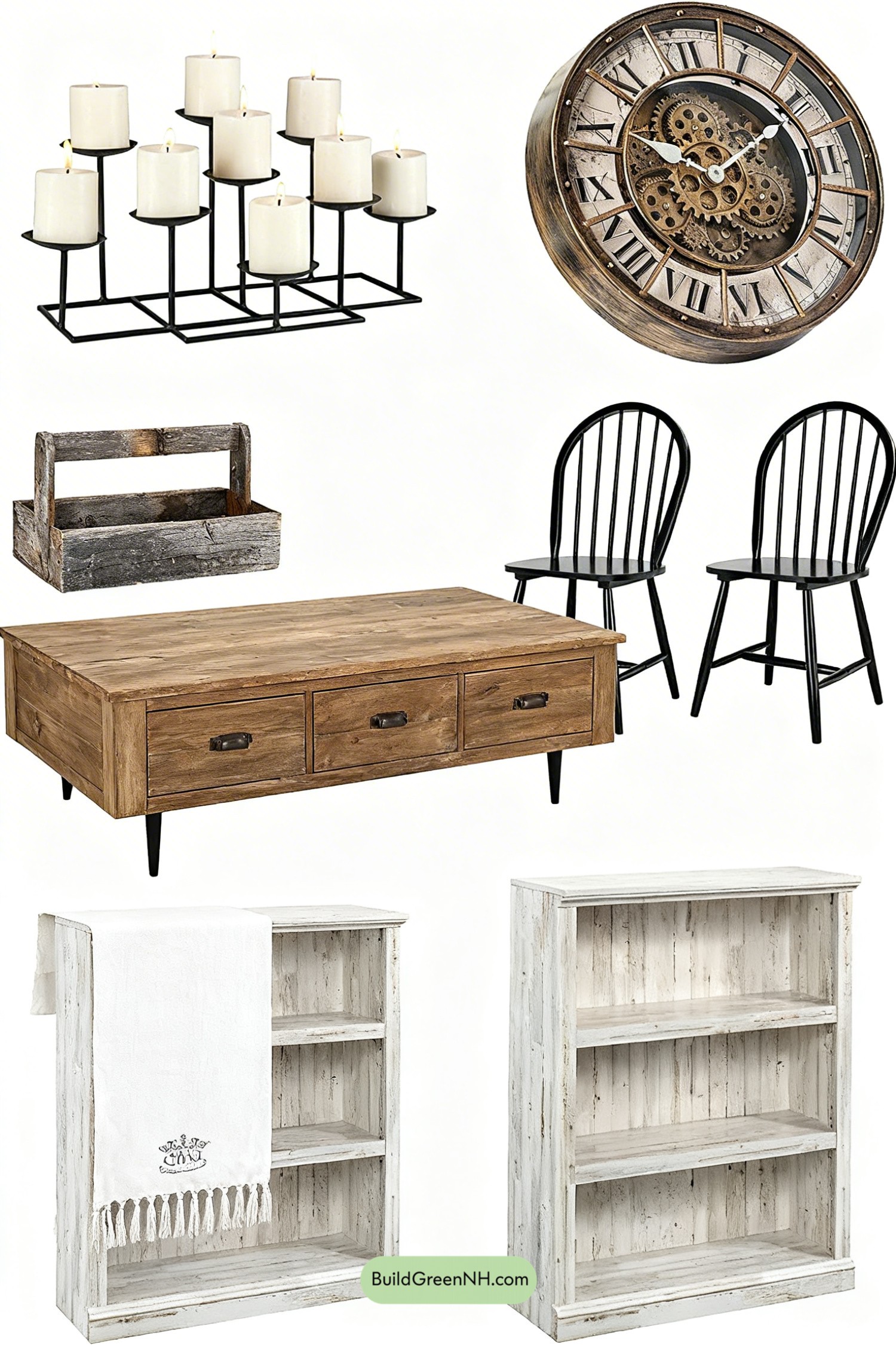 Moodboard for Harvest Table Parlor, Workroom Warmth