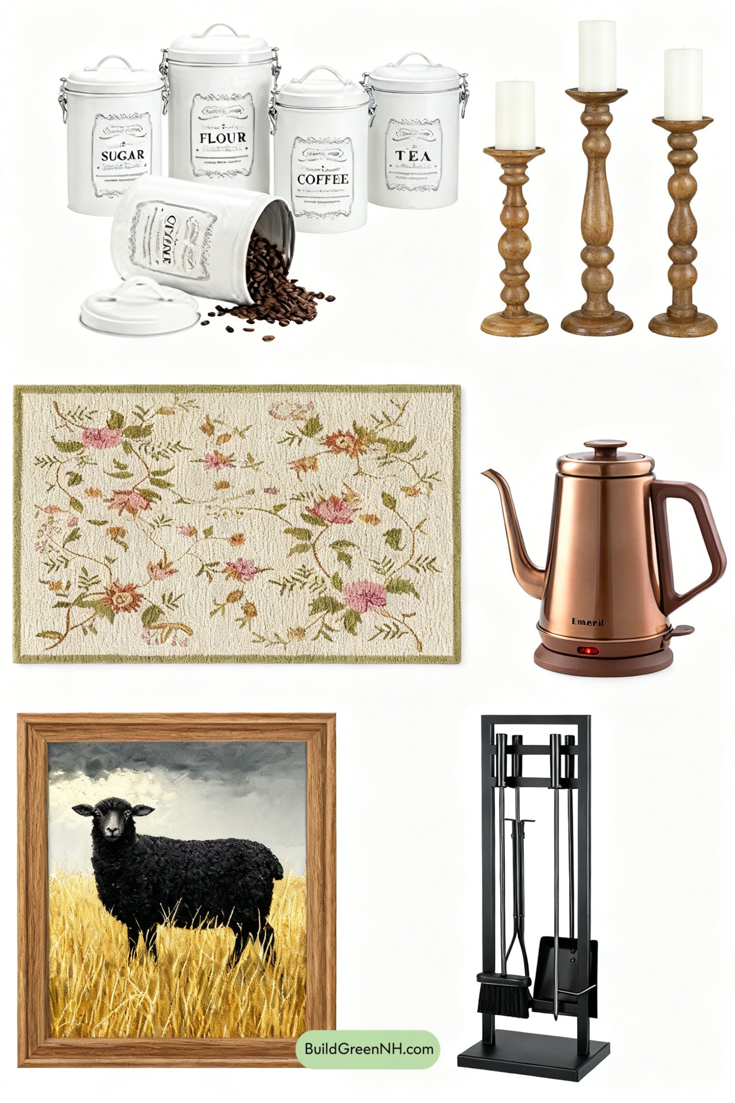 Moodboard for Dutch-Primitive Hearthside Living Room Charm