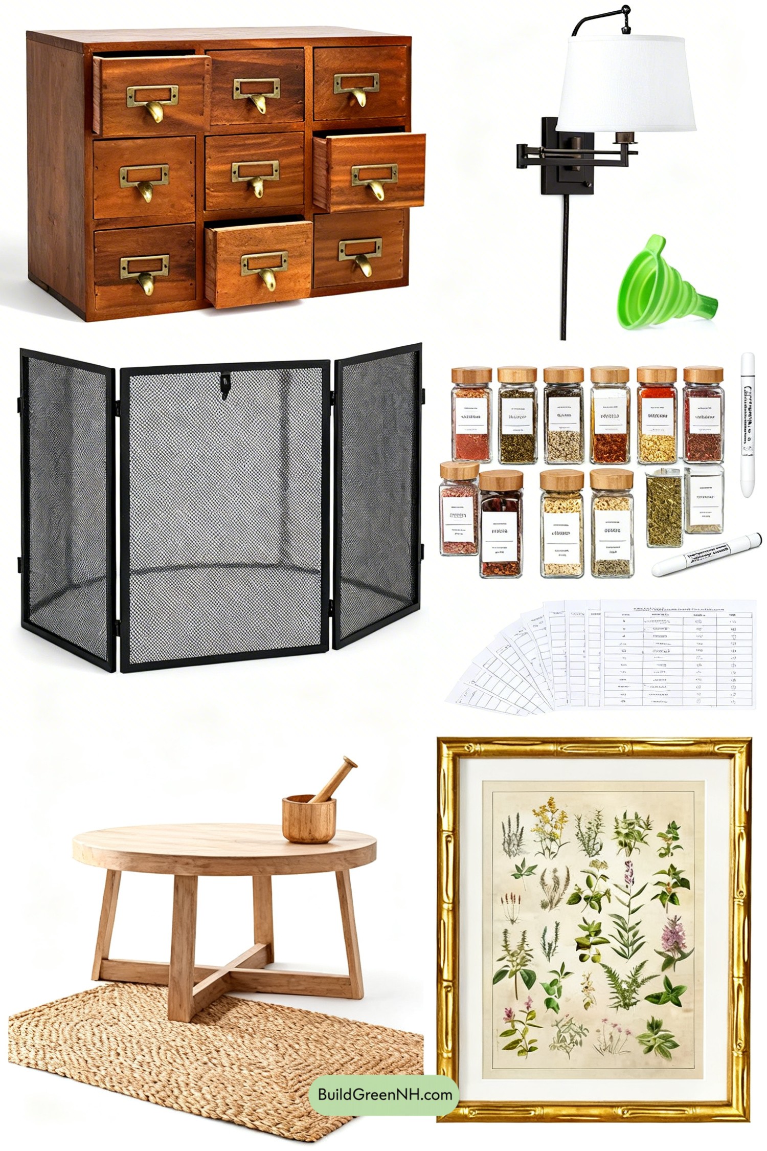 Moodboard for Apothecary Primitive Stove Nook Charm