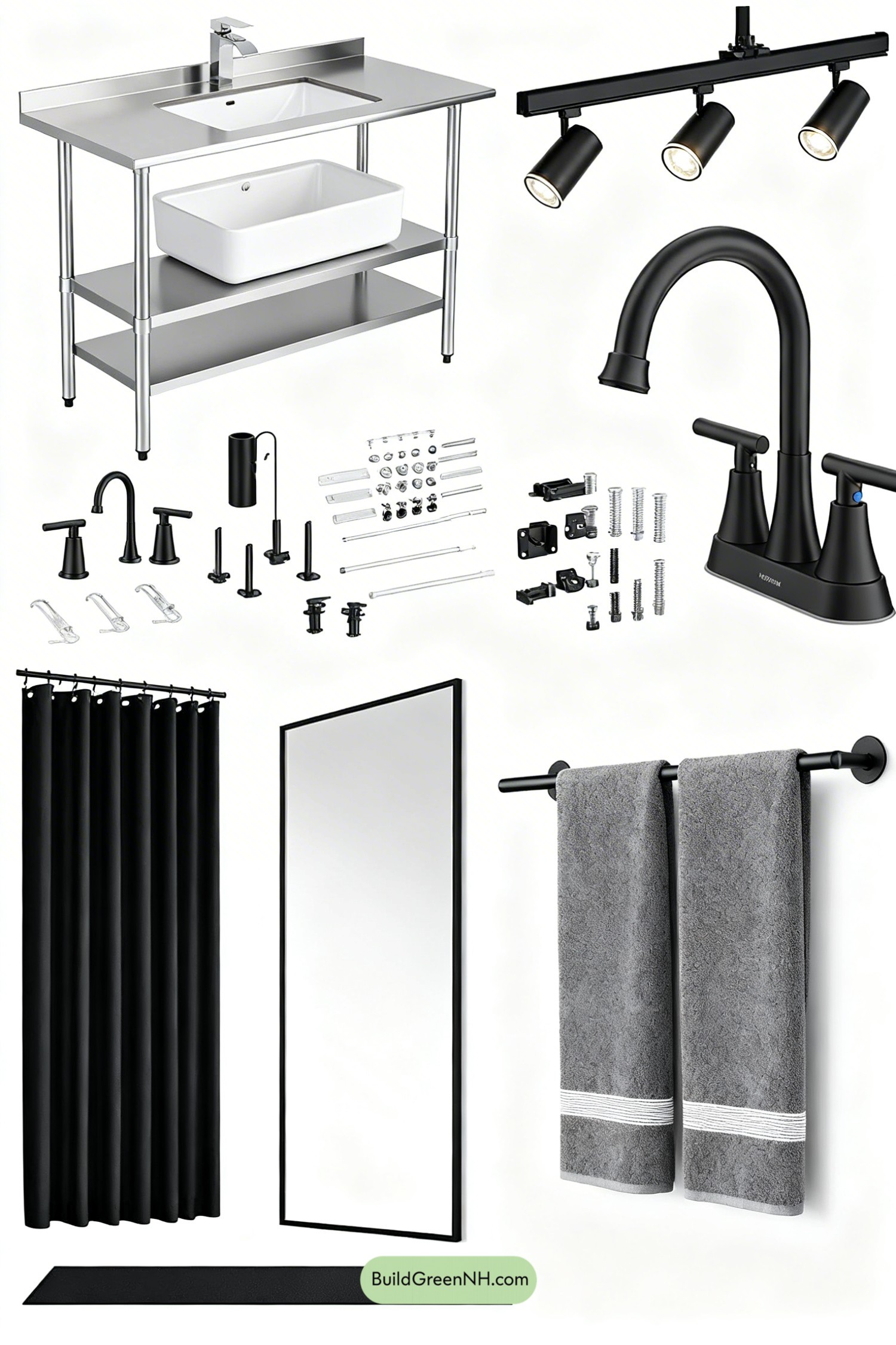 Moodboard for Backstage Punk Bathroom, Ready to Rock