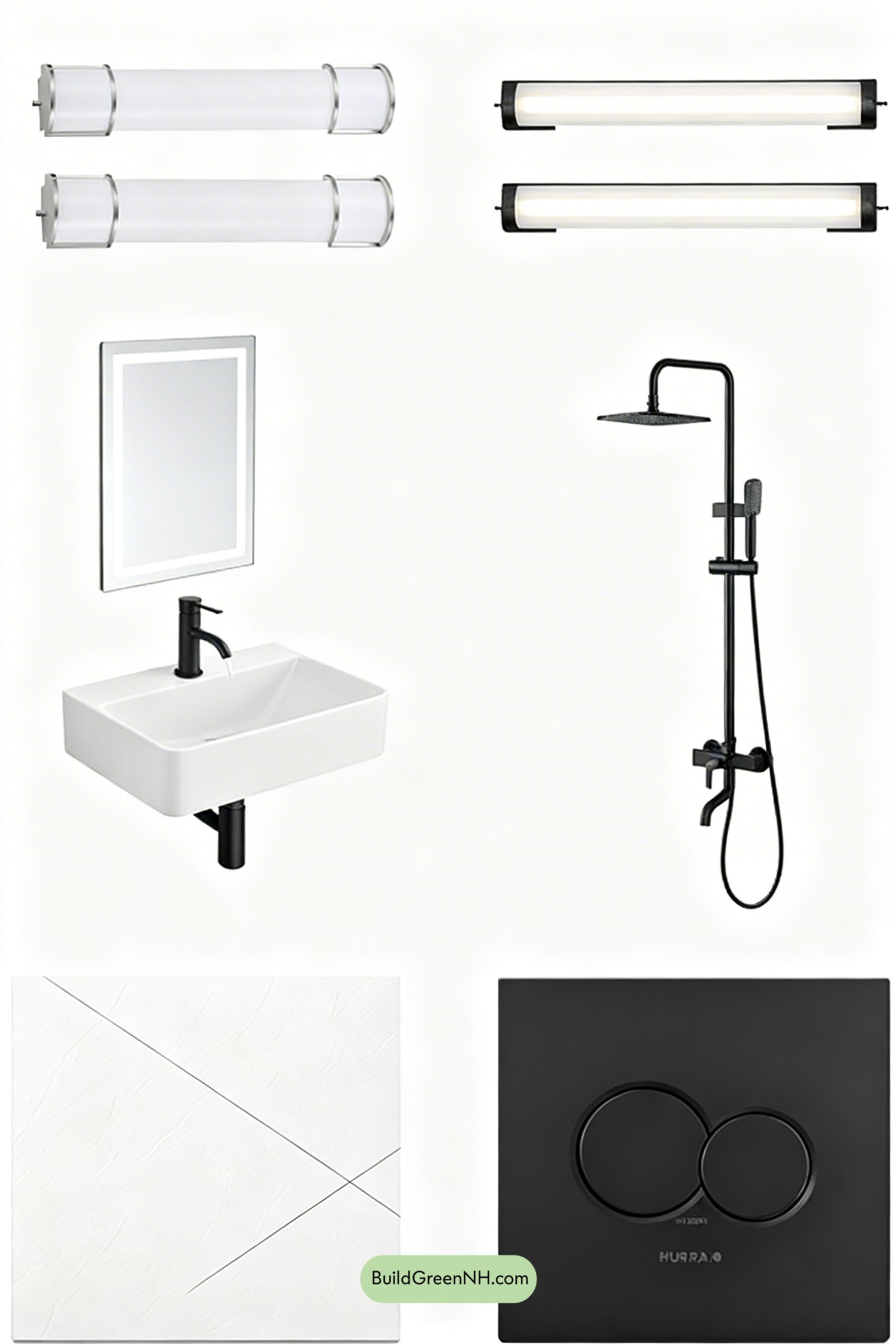 Moodboard for Microcement Noir, Anarchy on Display