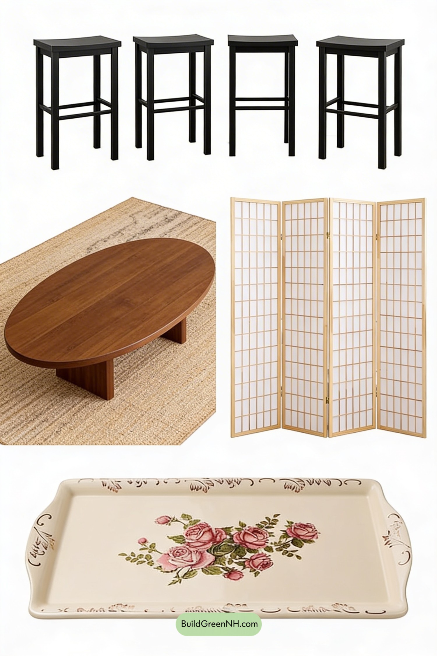 Moodboard for Vaulted Japandi Calm with Kitchen Bar