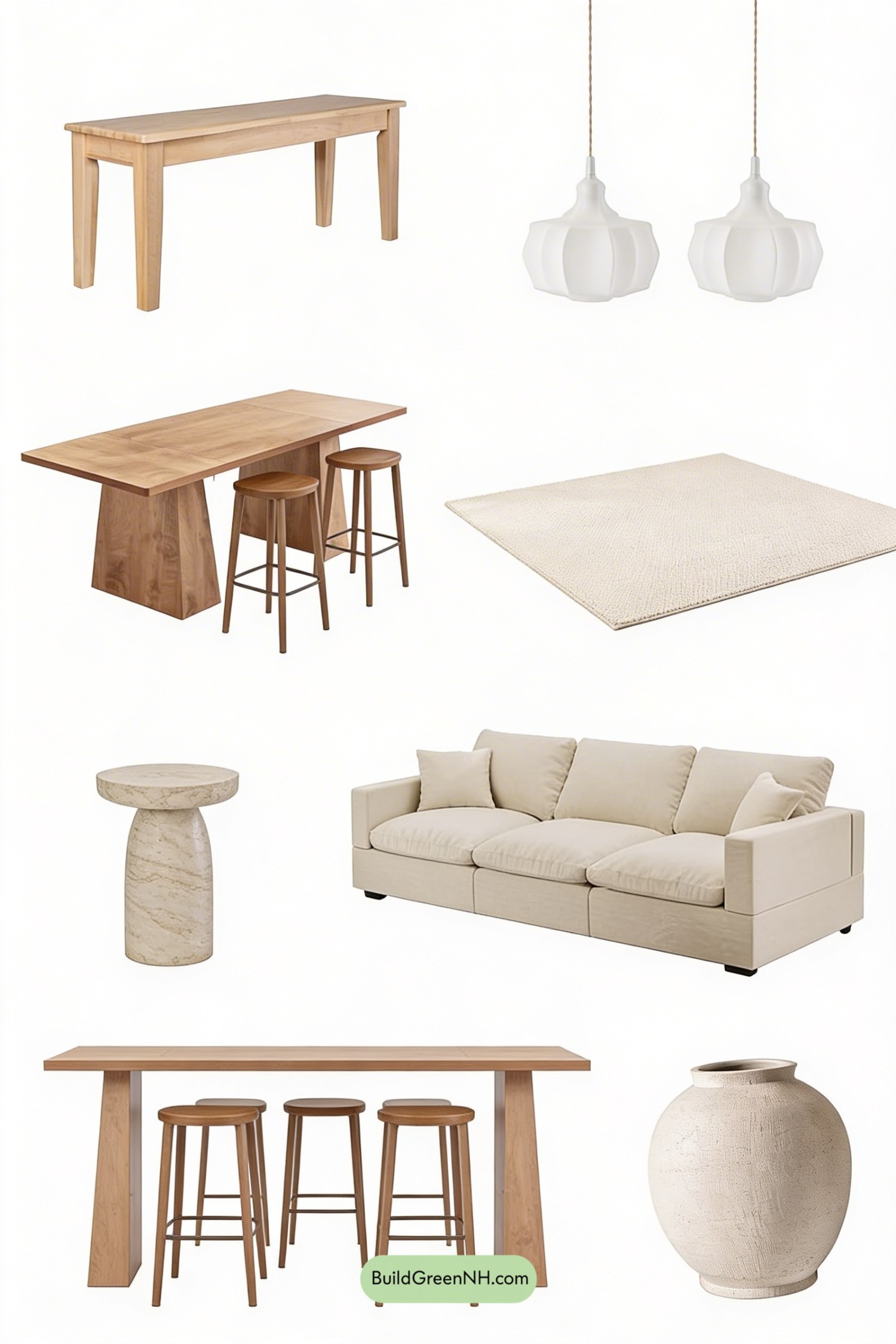 Moodboard for Desert-Soft Barndo with Sky-High Beams