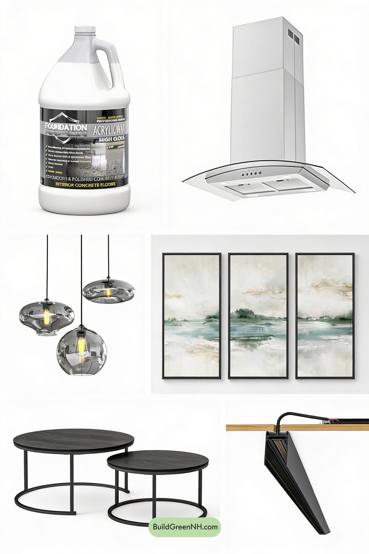 Moodboard for Steel Trusses, Concrete Shine, Gallery Calm