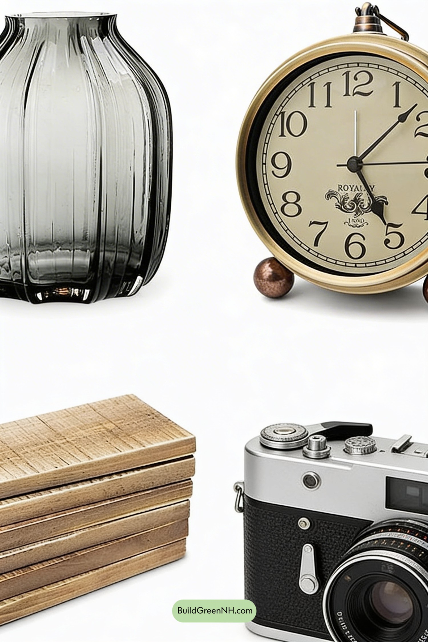 Moodboard for Loft Shelf with Vintage Camera Charm