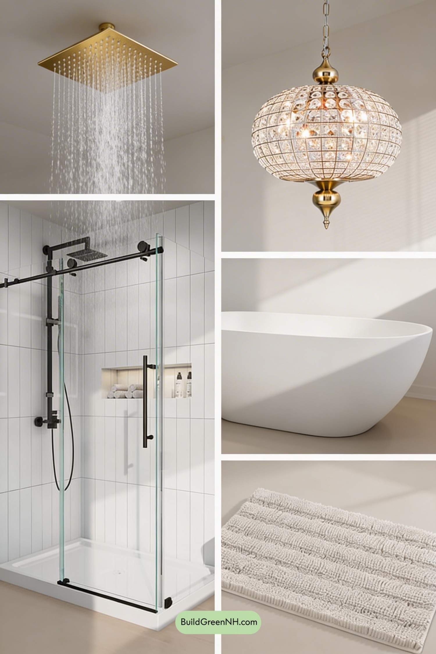 Moodboard for Backlit Onyx Bath, Pure Golden Glow