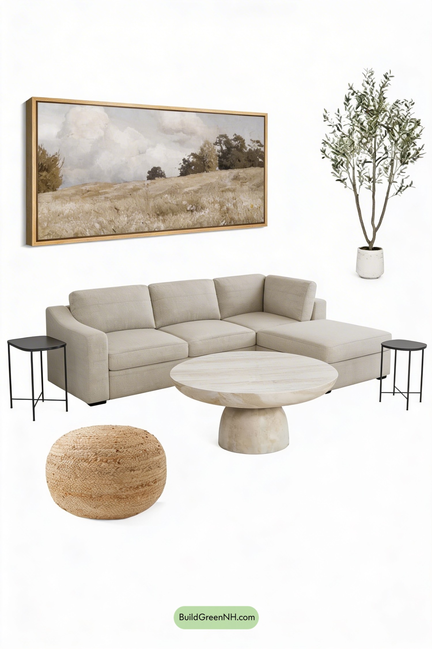 Moodboard for Windmill Fan Under Bold Black Beams