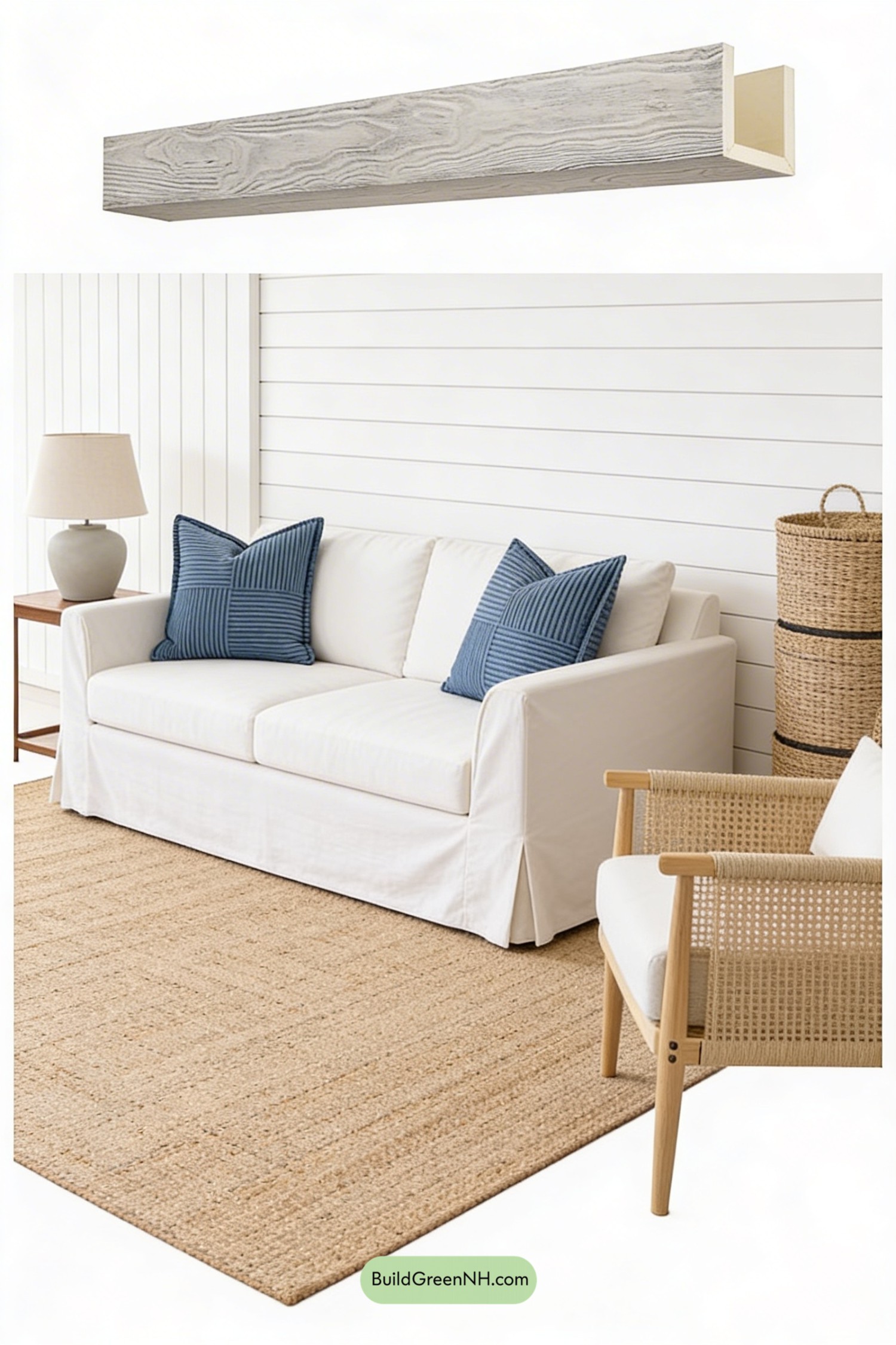 Moodboard for Matte Black Fan, Beamed Vaulted Calm