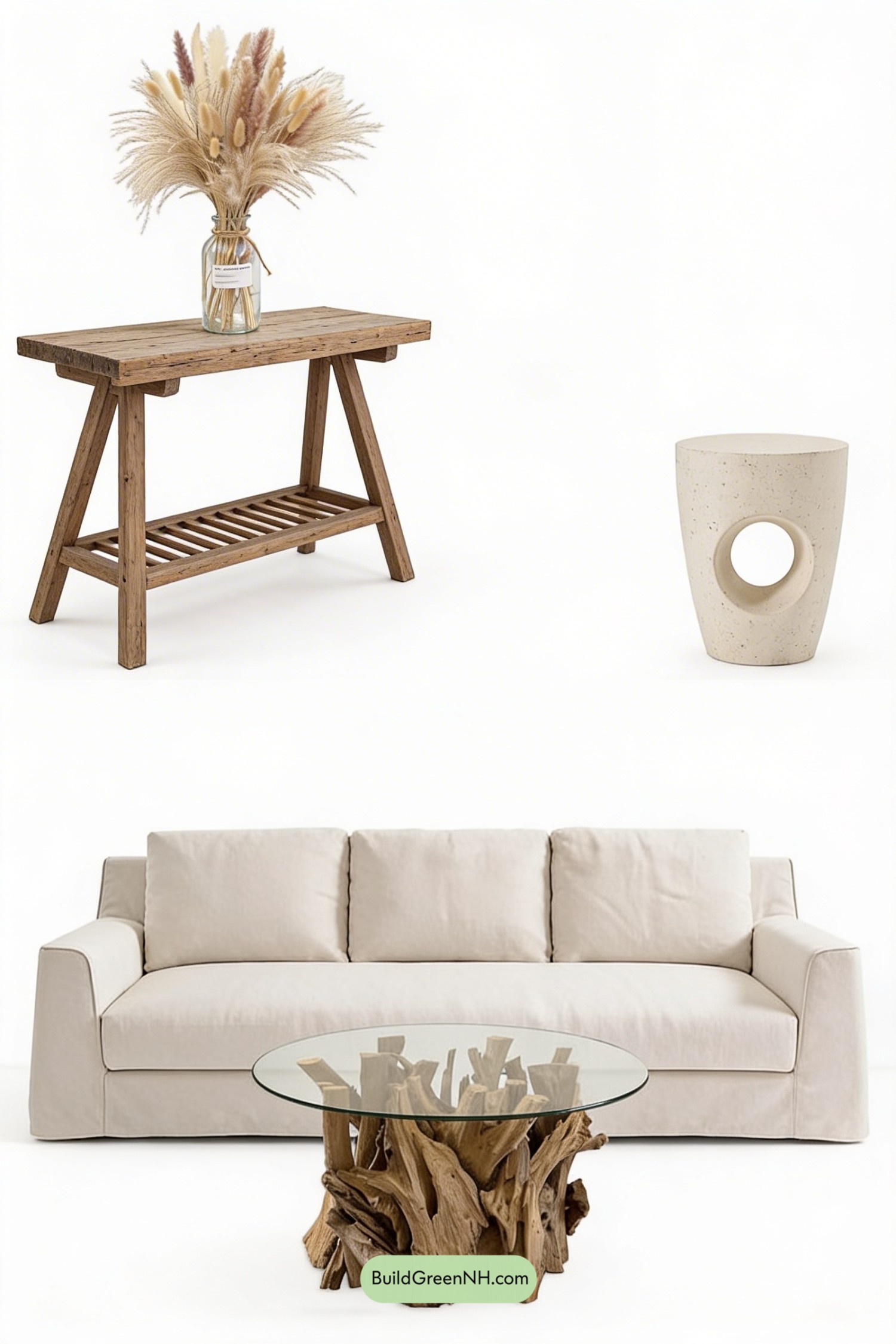 Moodboard for Coastal Wabi Sabi Calm