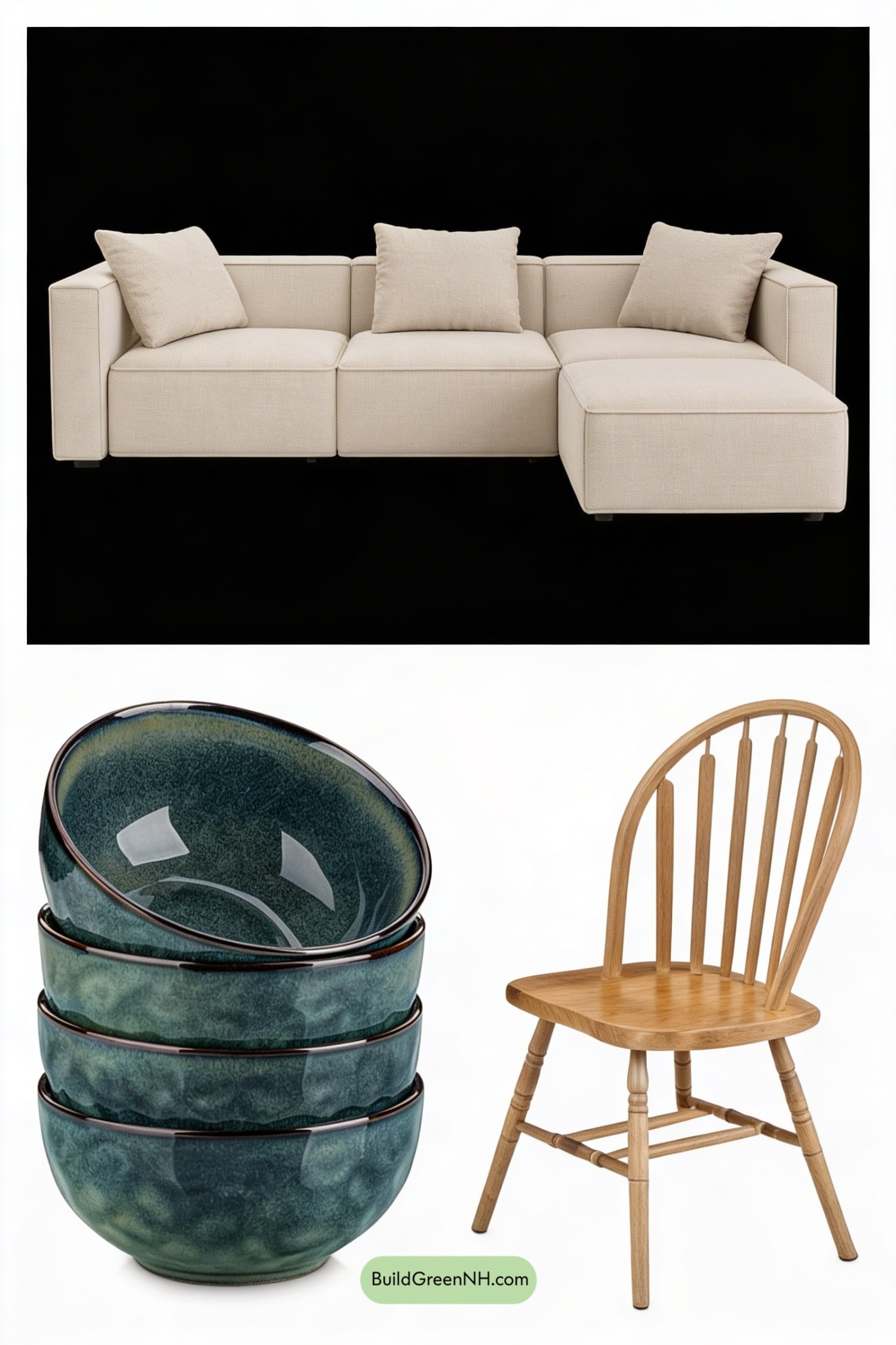Moodboard for Wabi Sabi Courtyard Living Room