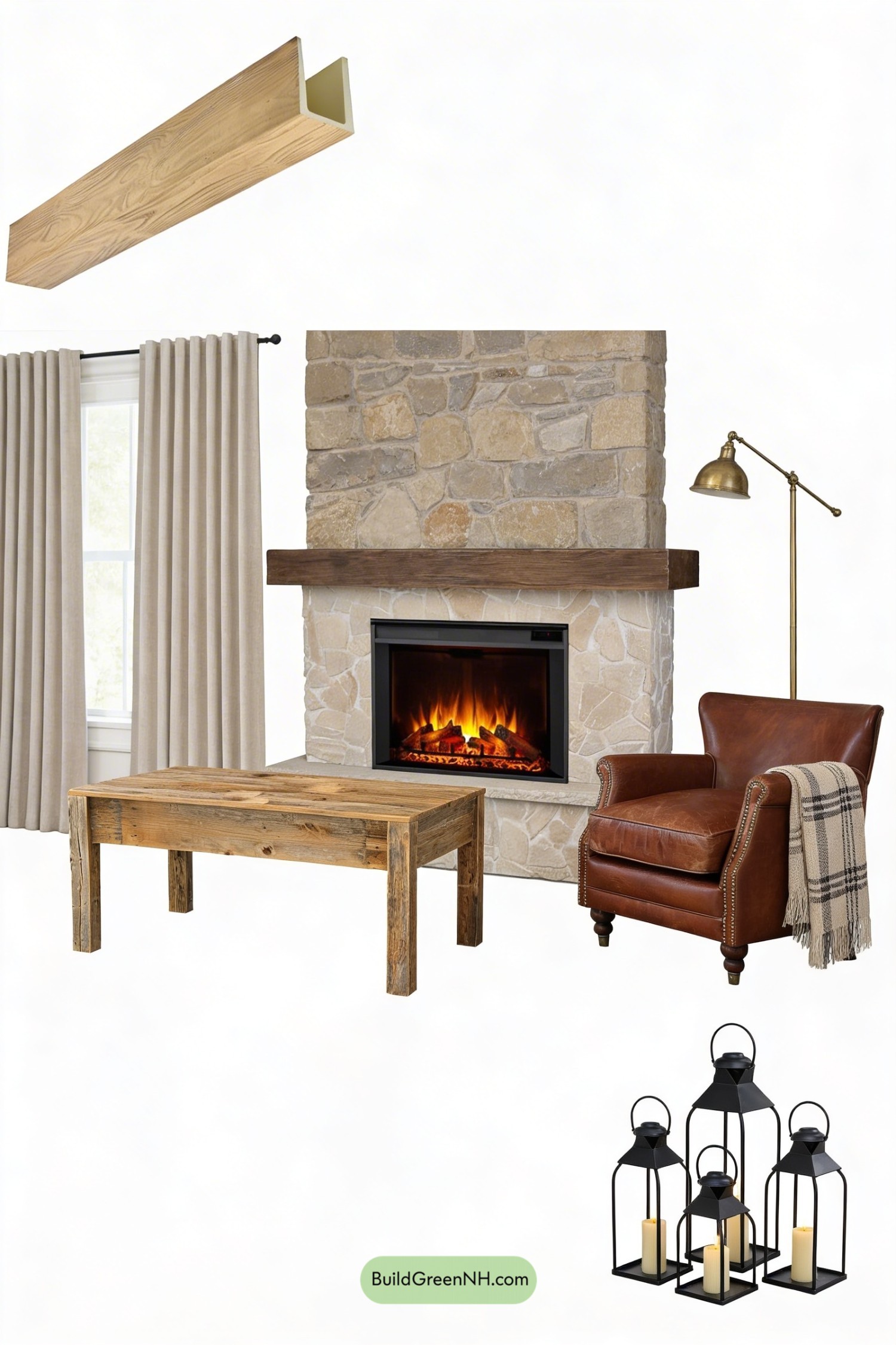 Moodboard for Greek Villa Modern Farmhouse Warmth