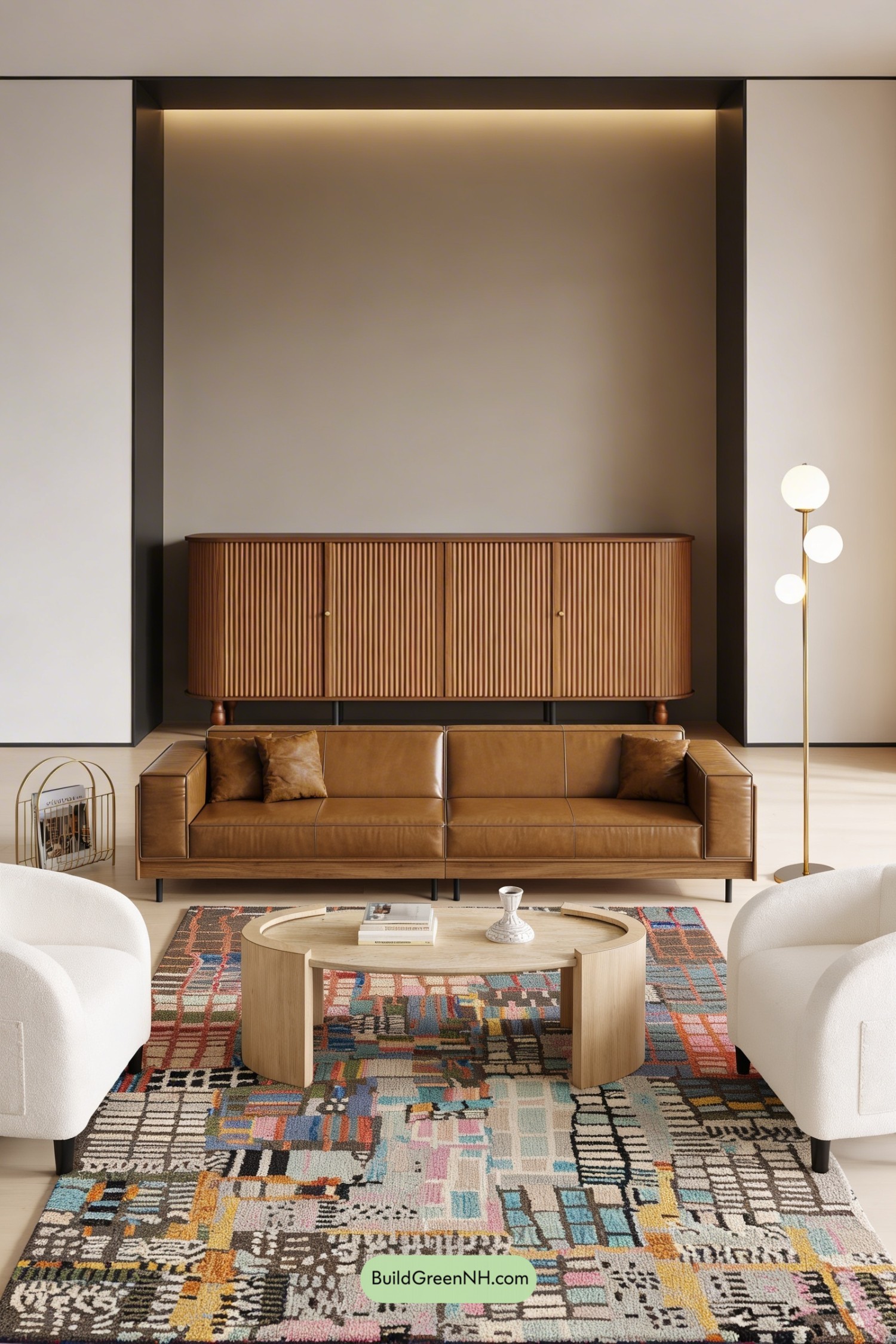 Moodboard for Greek Villa Mid-Century Warmth