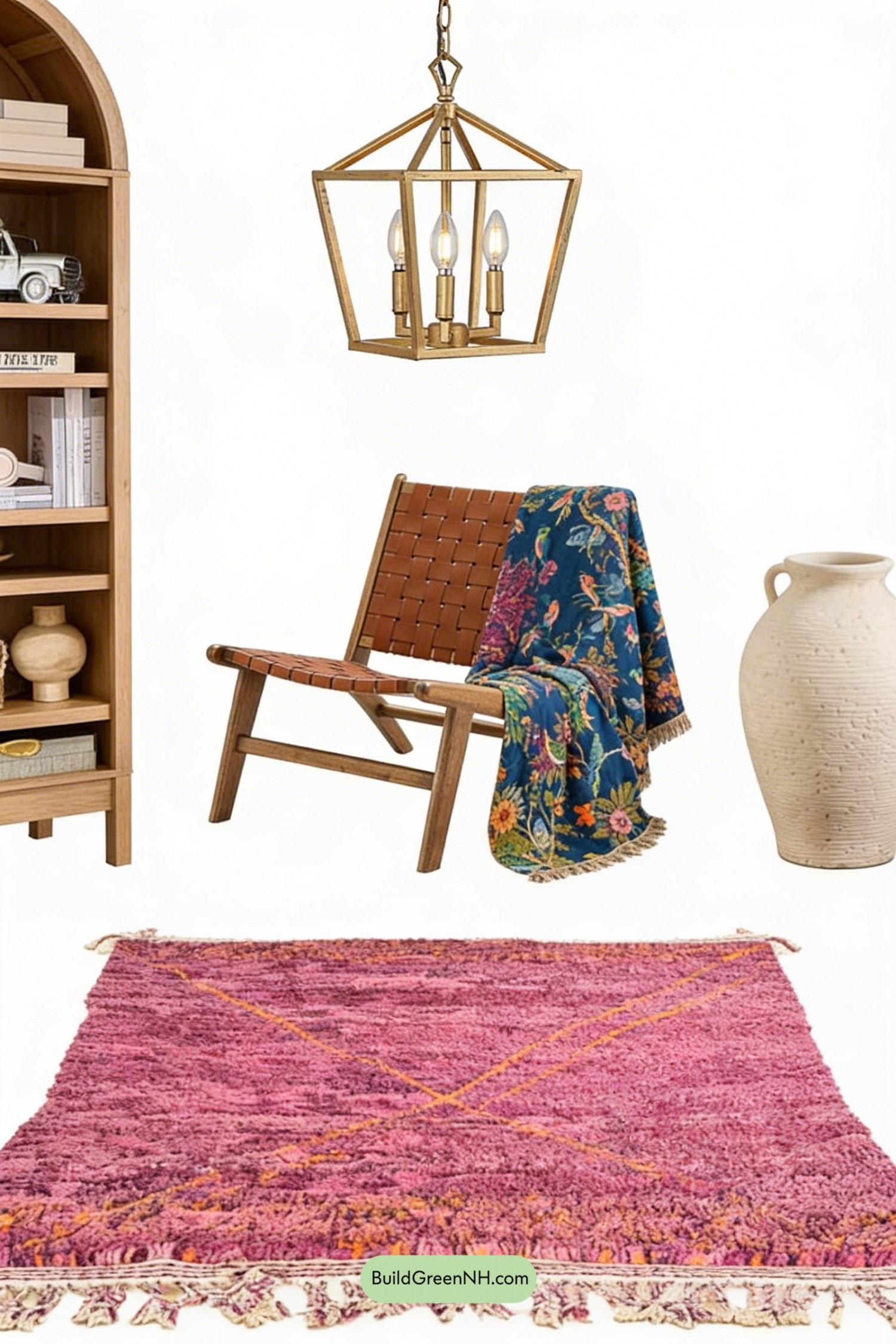 Moodboard for Greek Villa Mediterranean Living Room