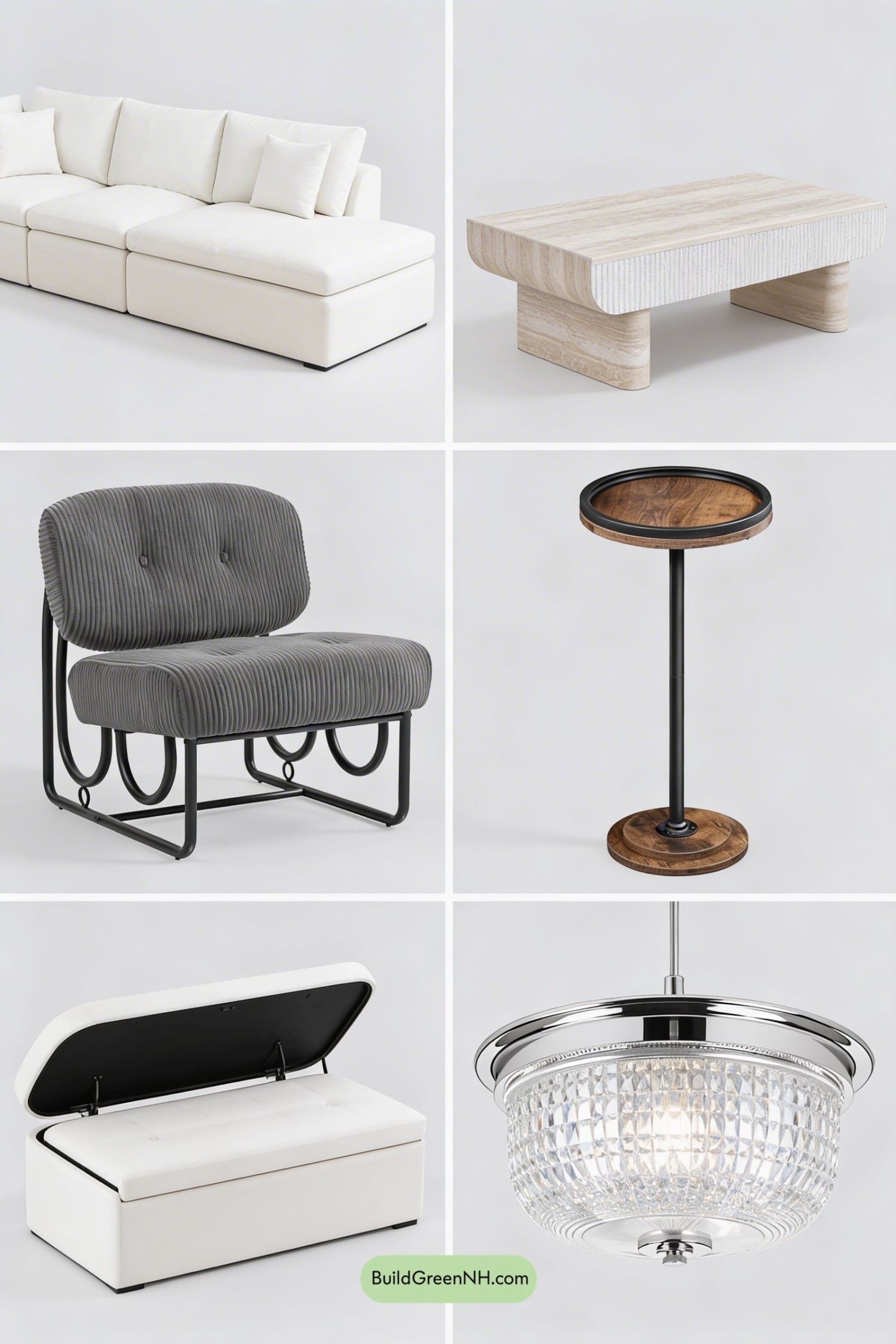 Moodboard for Greek Villa Minimalist Living Room