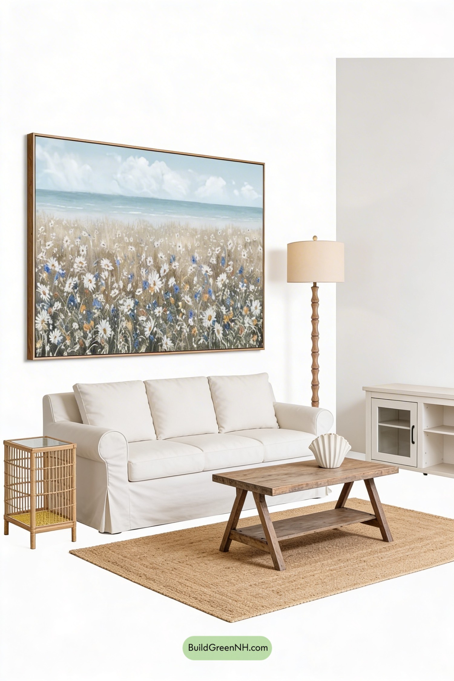 Moodboard for Sand and Sea Glass Serenity