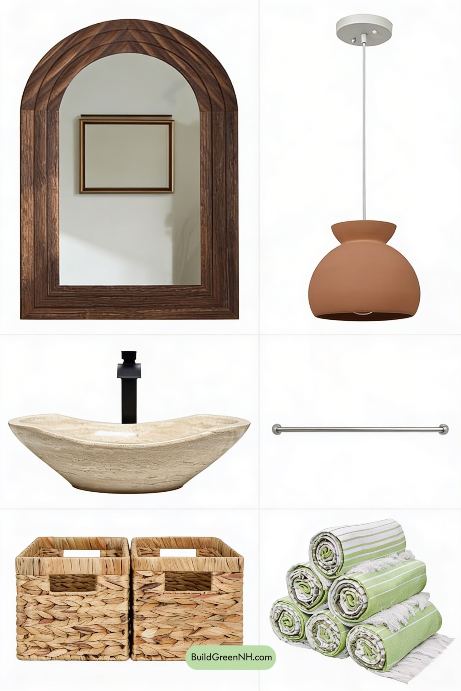 Moodboard for Mediterranean Limestone Shower Retreat