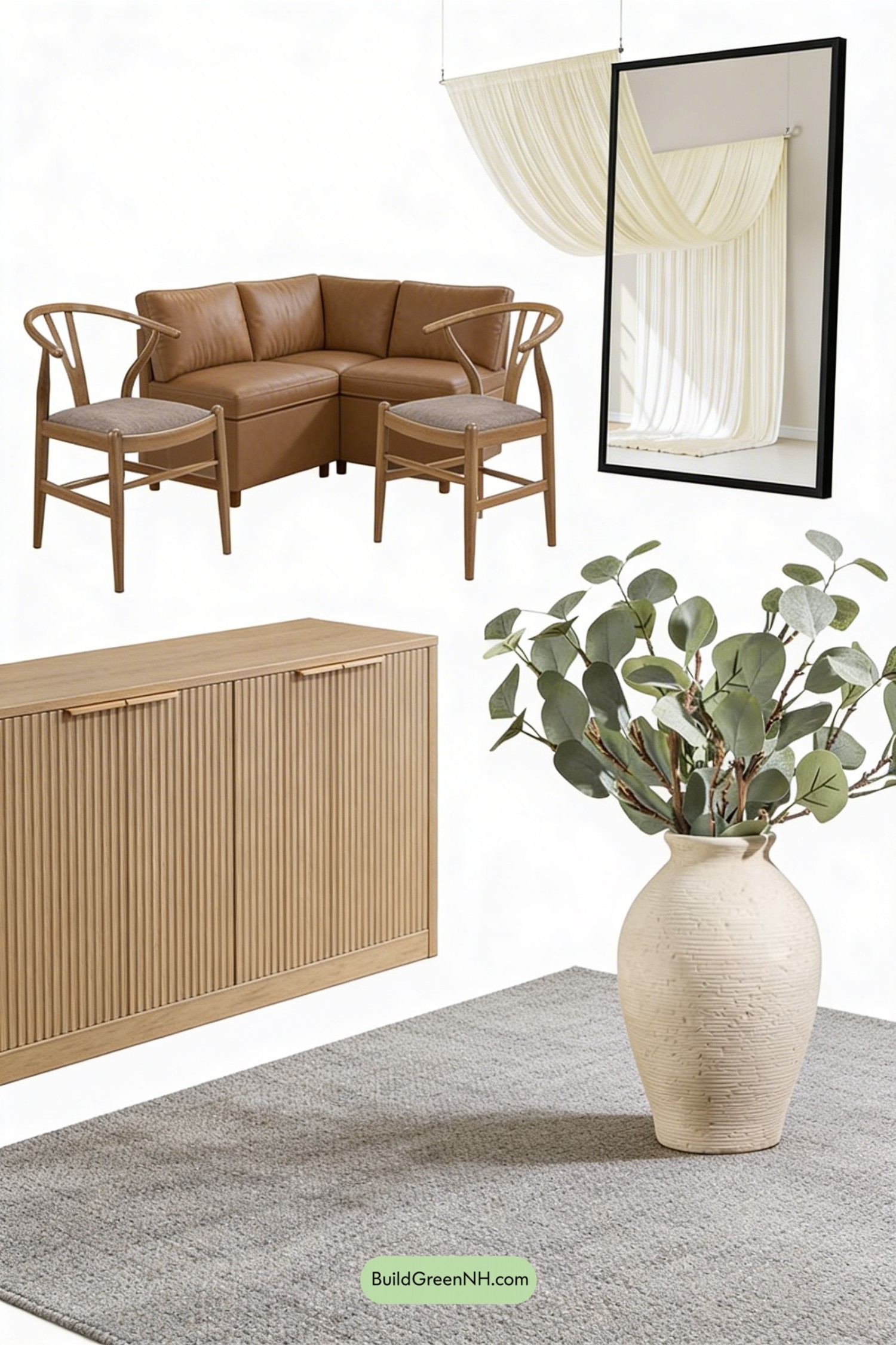 Moodboard for Airy Scandinavian Dining Nook Refresh