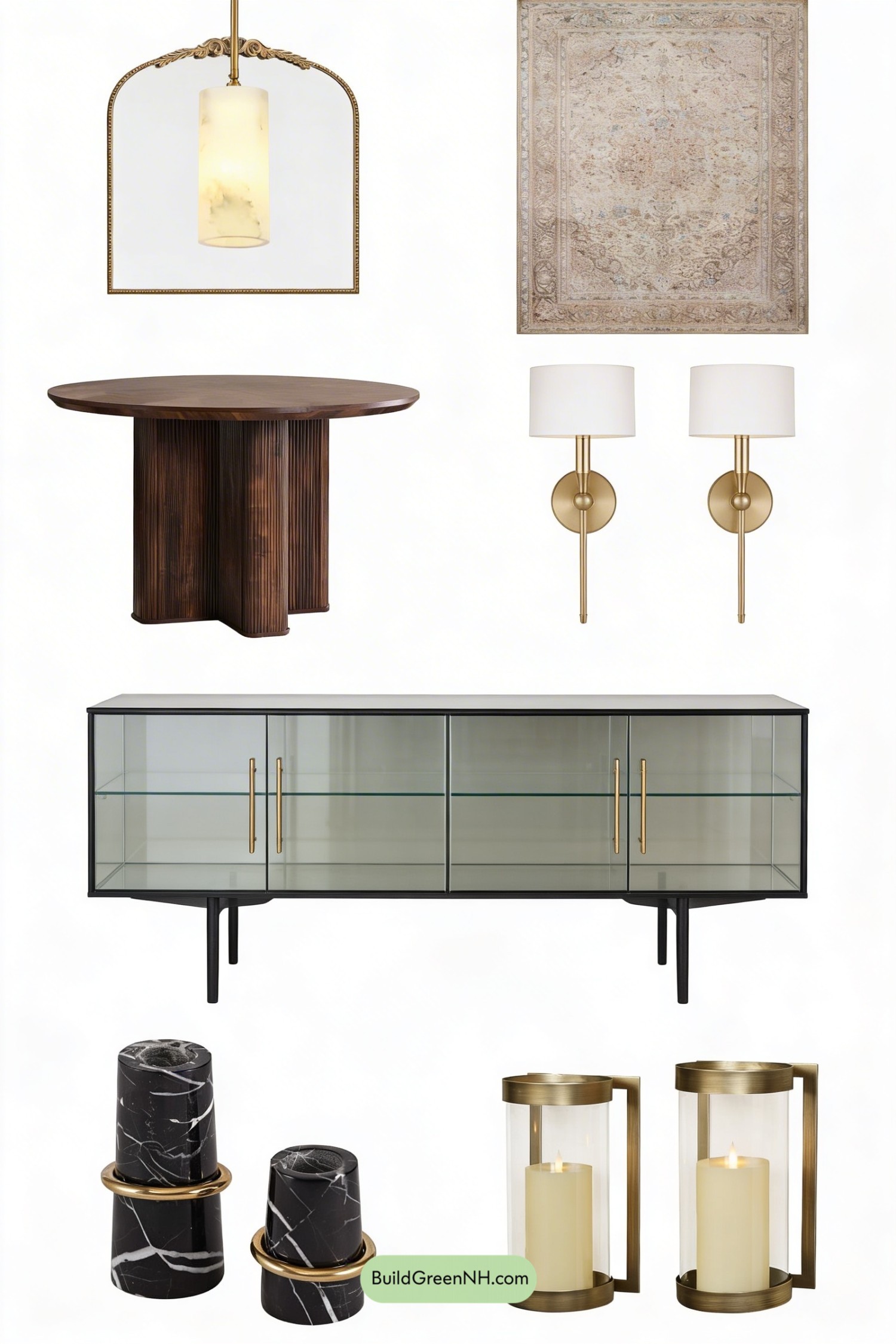 Moodboard for Jewel-Box Dining Room Transformation