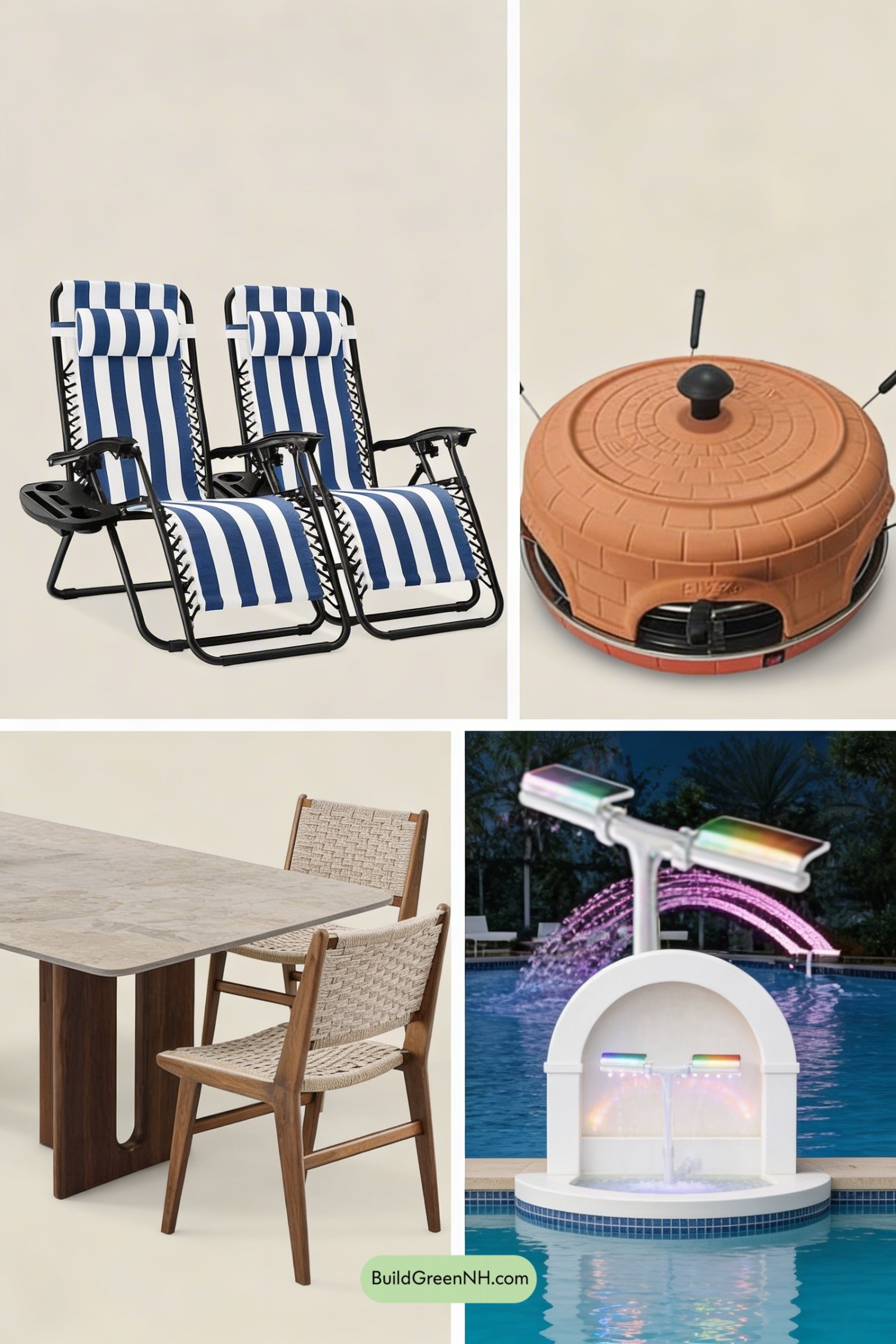 Moodboard for Gazebo Courtyard with Poolside Dining