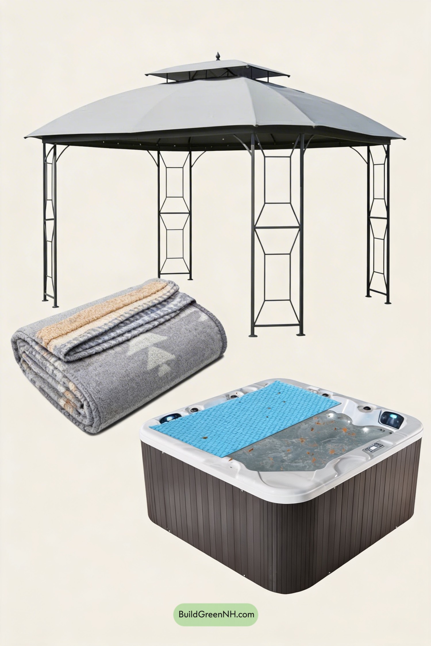 Moodboard for Alpine Gazebo Spa Patio
