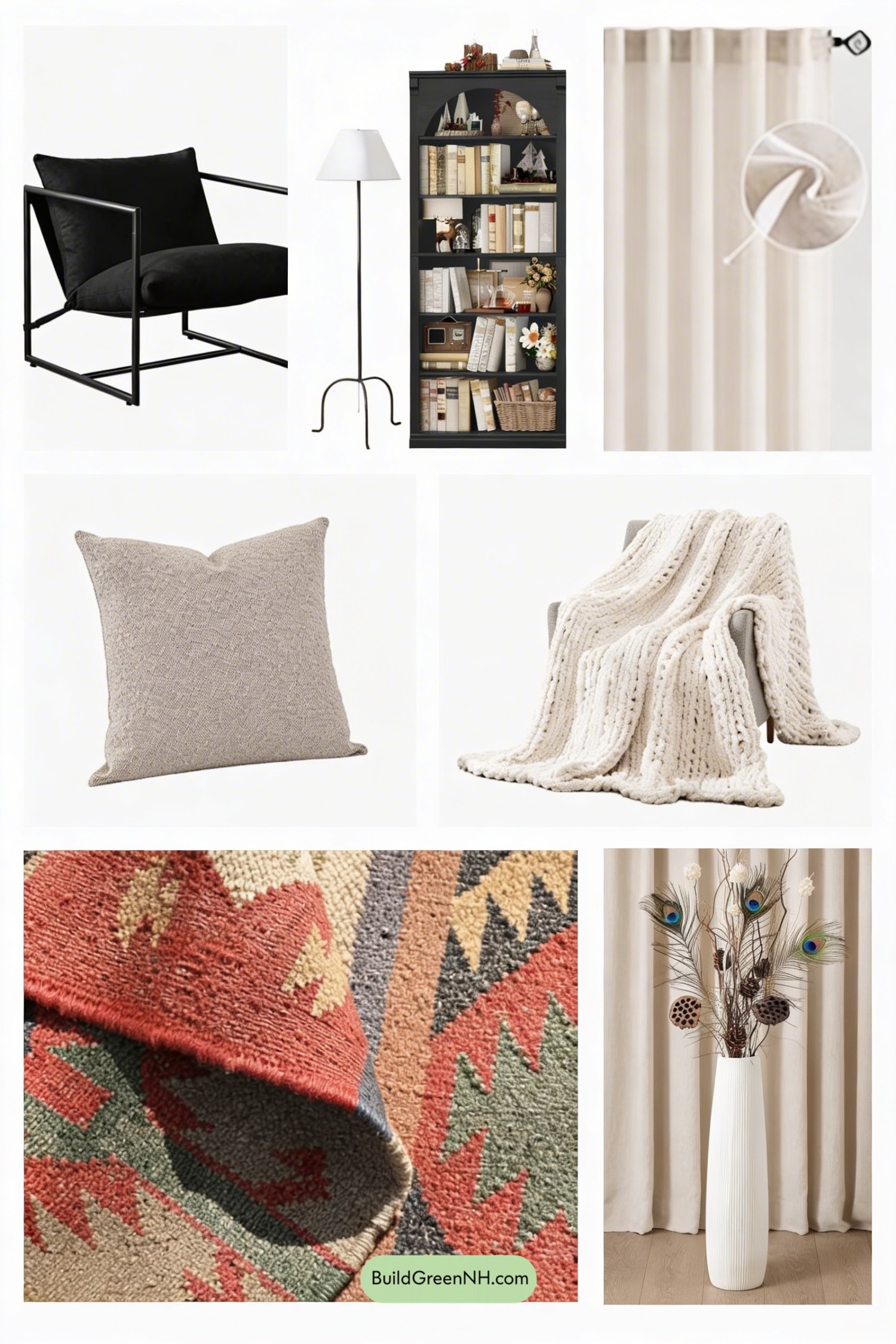 Moodboard for Adobe Bay Window Reading Nook