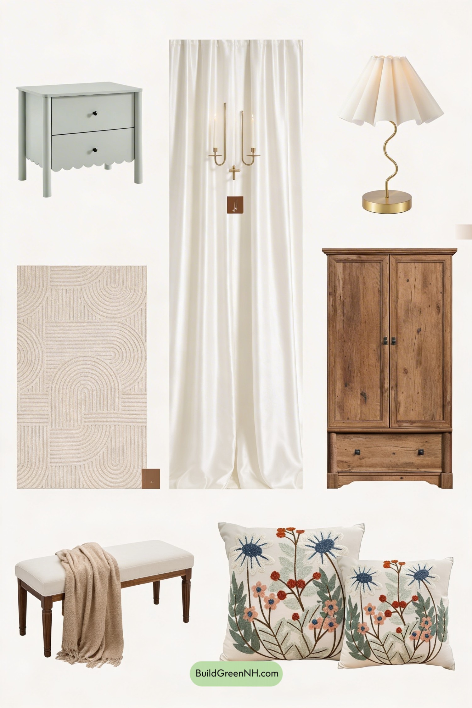 Moodboard for Cinnamon Canopy Bedroom Glow