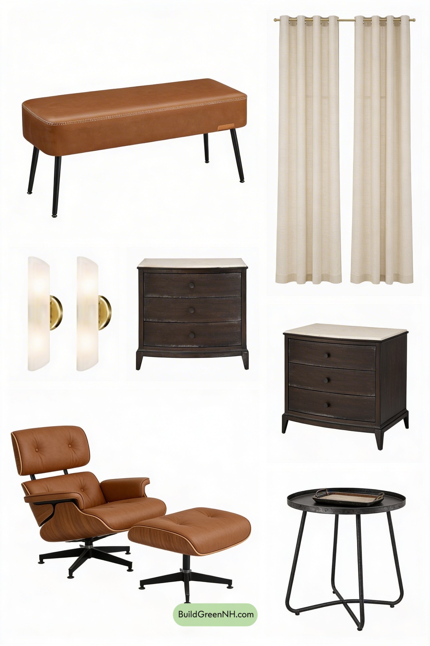 Moodboard for Noir Oak Master Bedroom Makeover