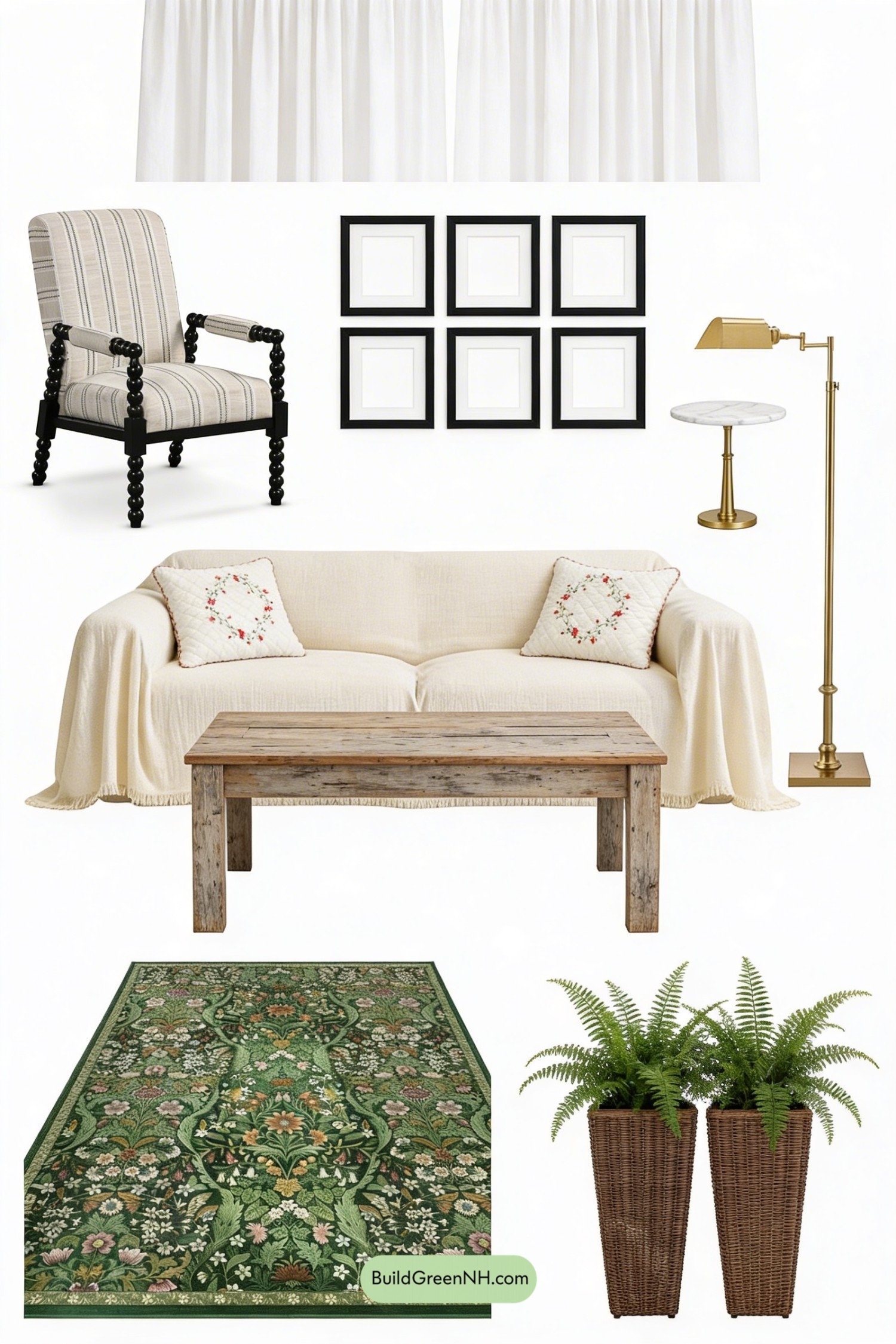 Moodboard for Botanical Layers, Same Sunny View