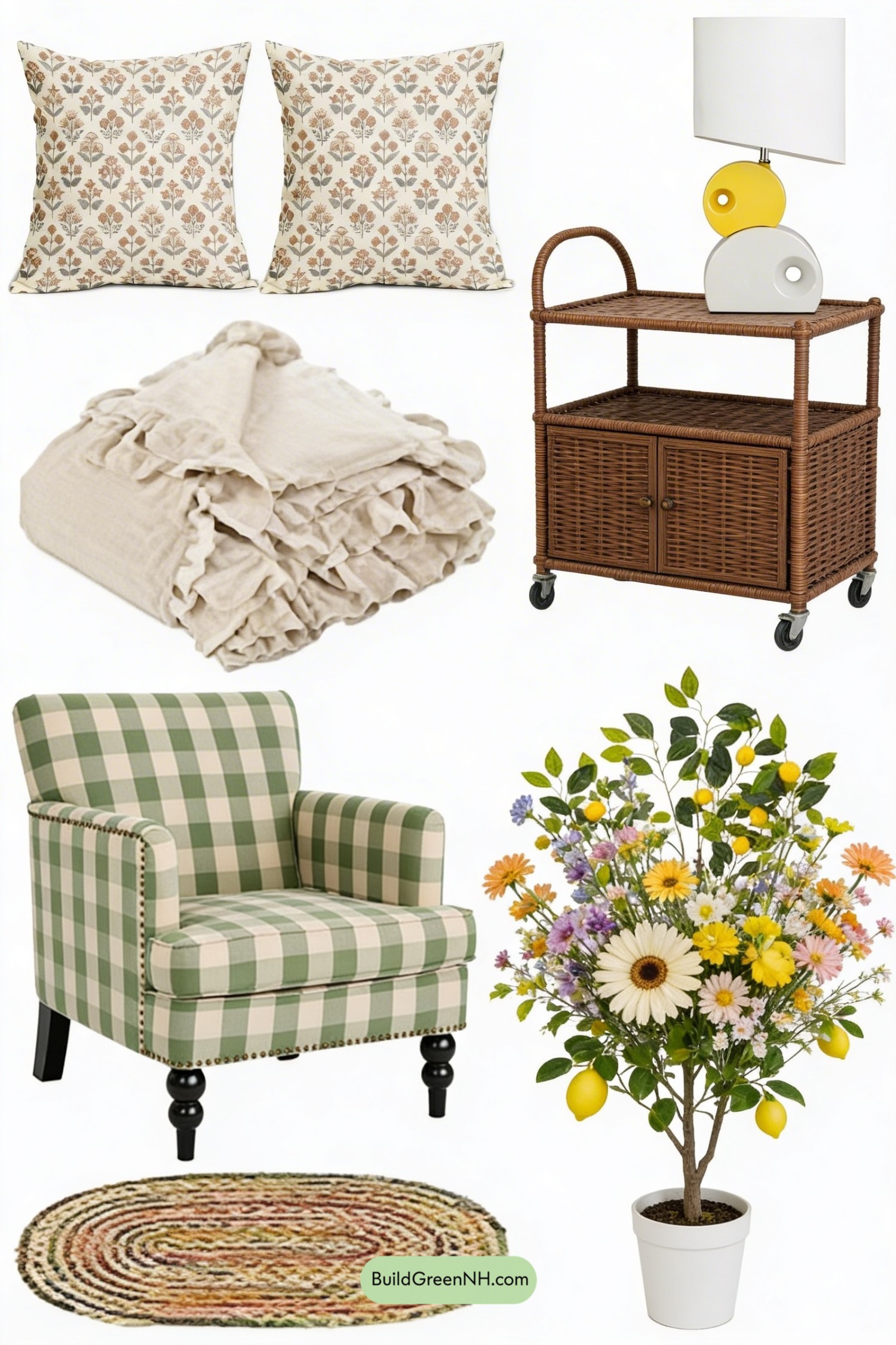 Moodboard for Garden-Party Living Room Refresh