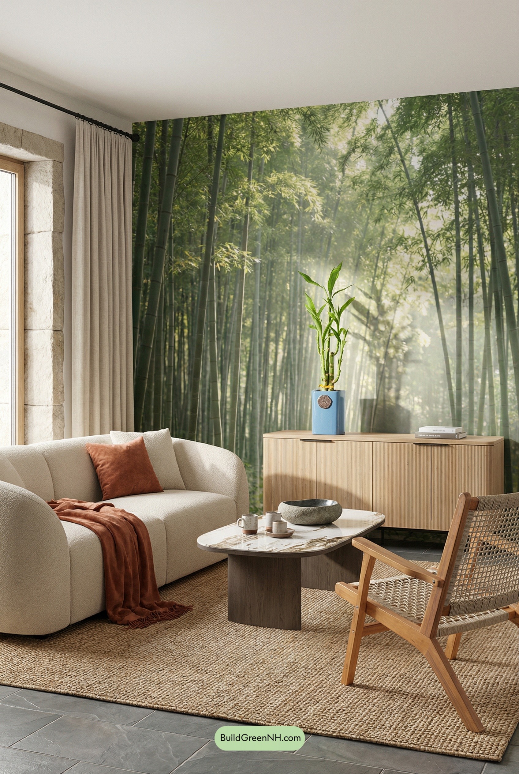 Bamboo Grove Calm, Living Room Edition