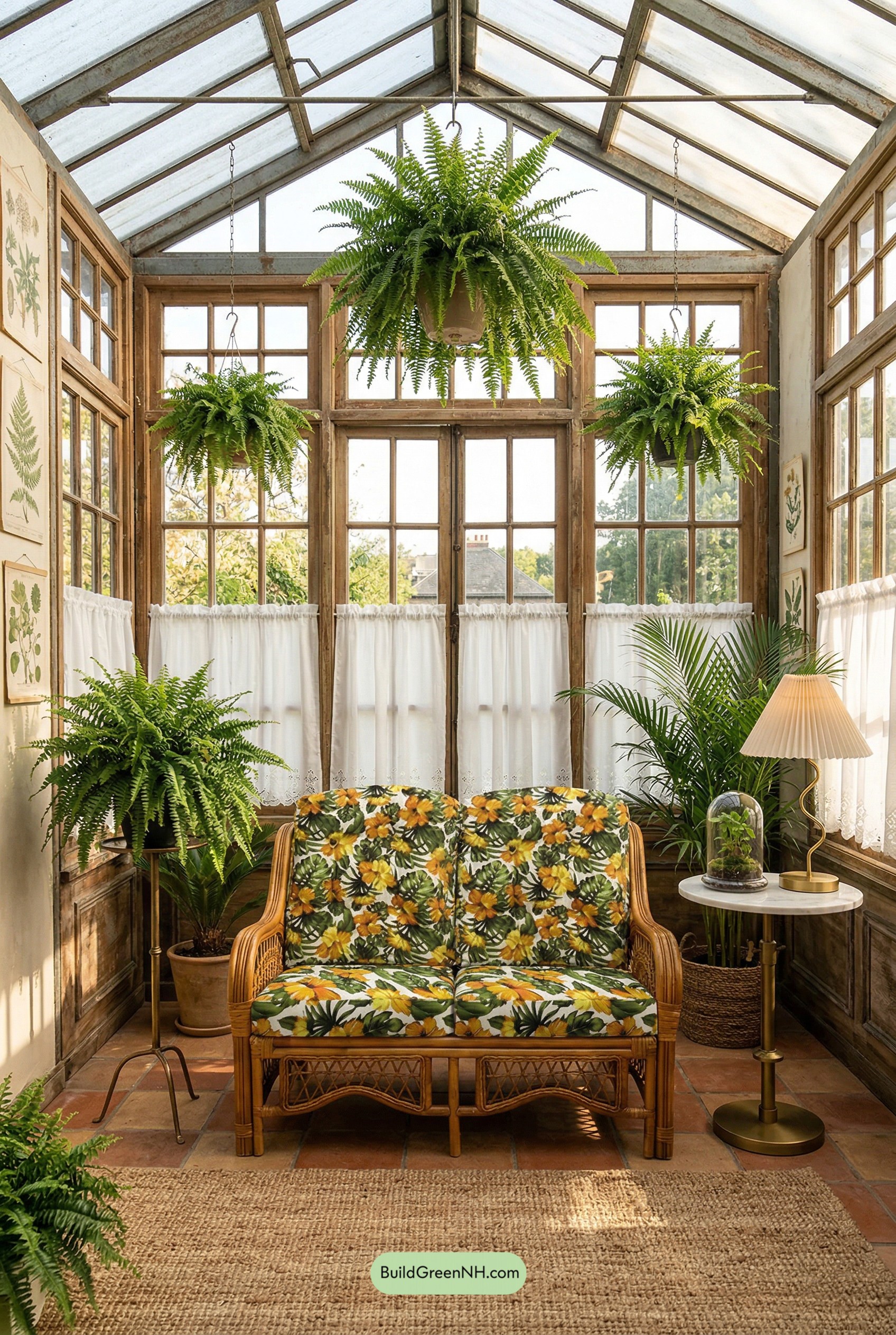 Fern-Filled Vintage Conservatory Retreat