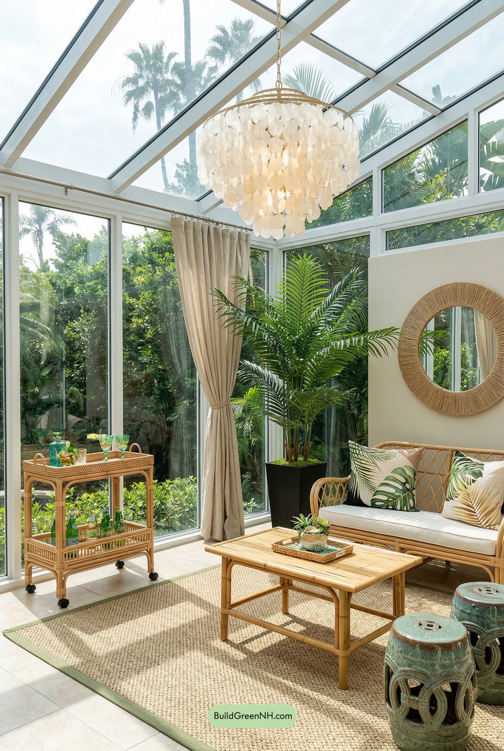 Resort-Ready Rattan Sunroom Retreat
