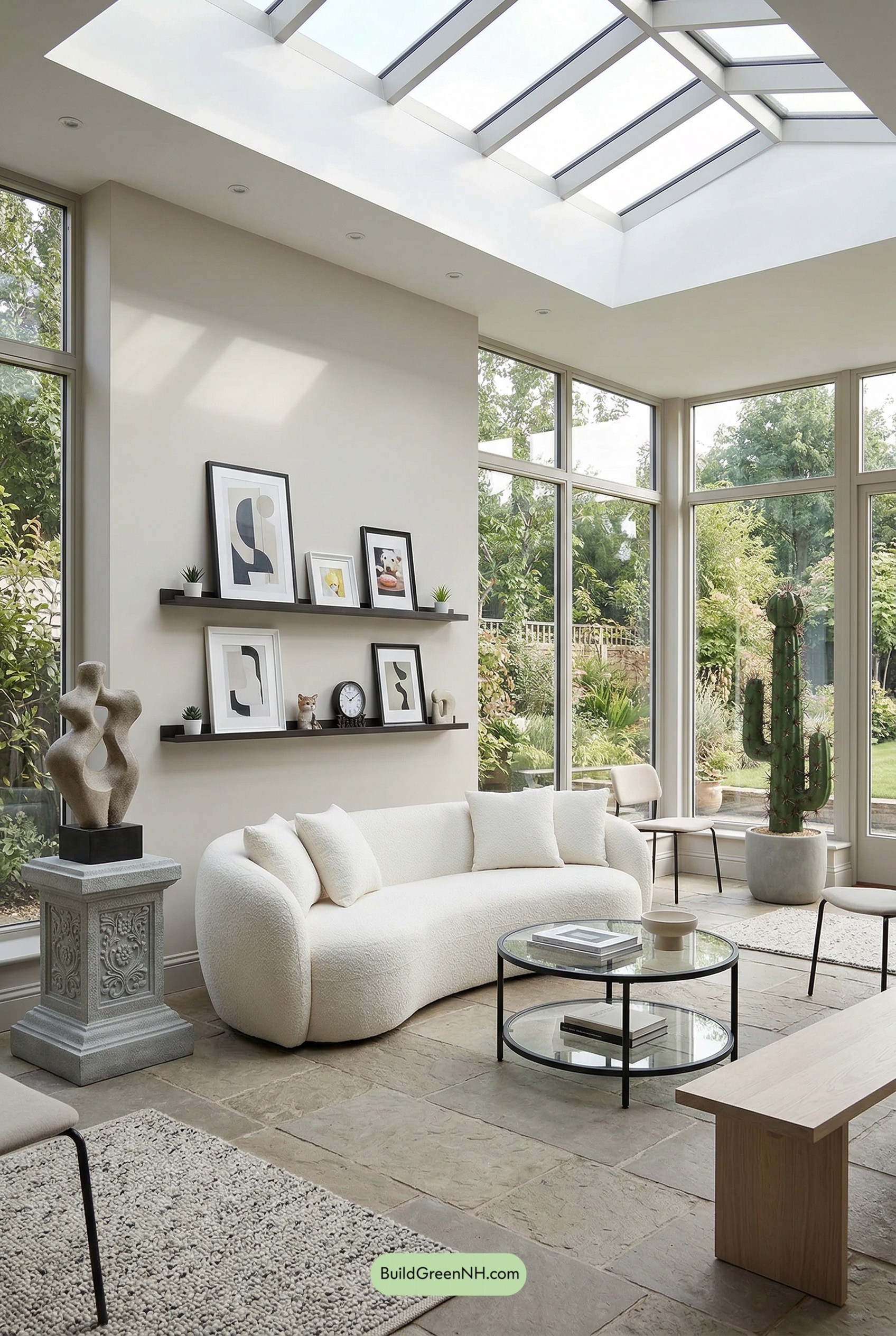 Sunroom Styled Like a Quiet Gallery