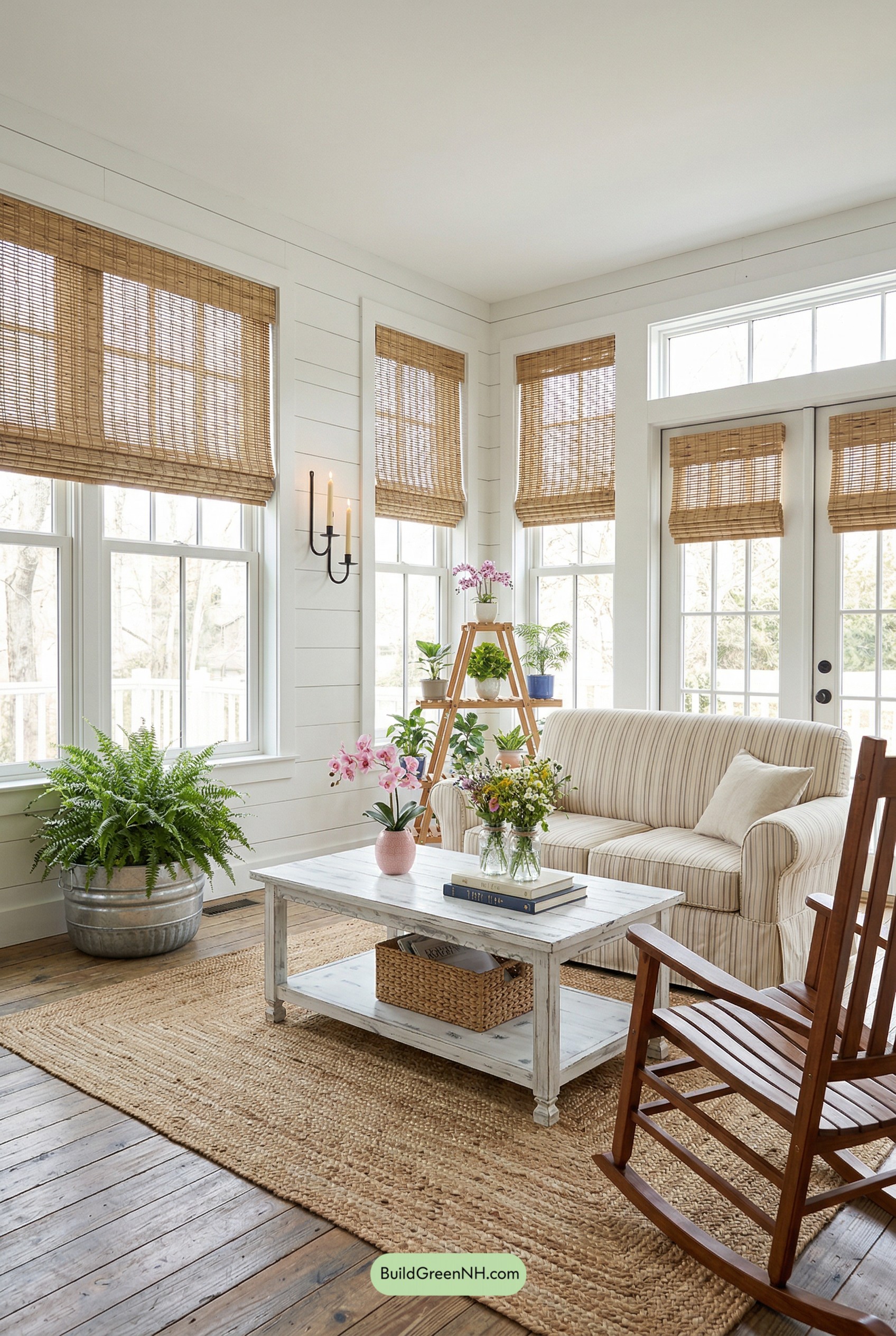 Farmhouse Sunroom, Lightly Dressed