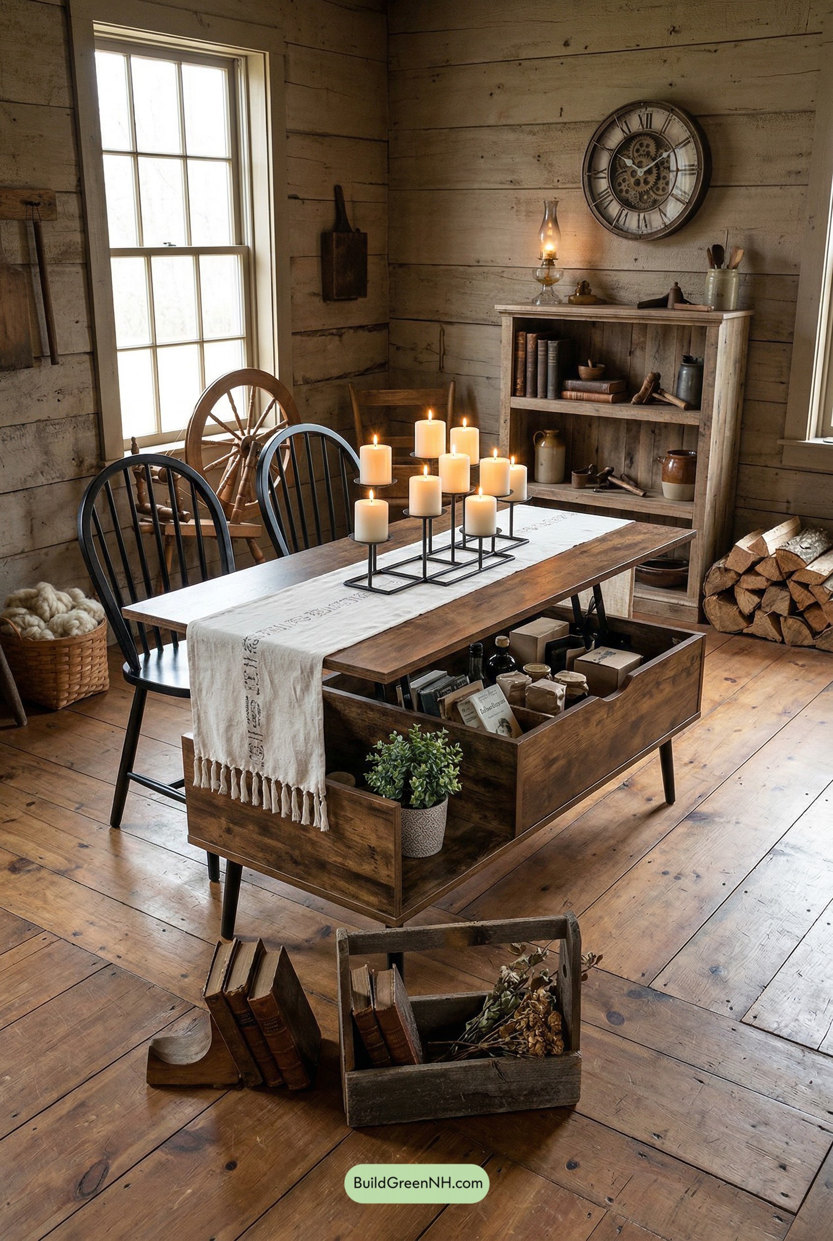 Harvest Table Parlor, Workroom Warmth