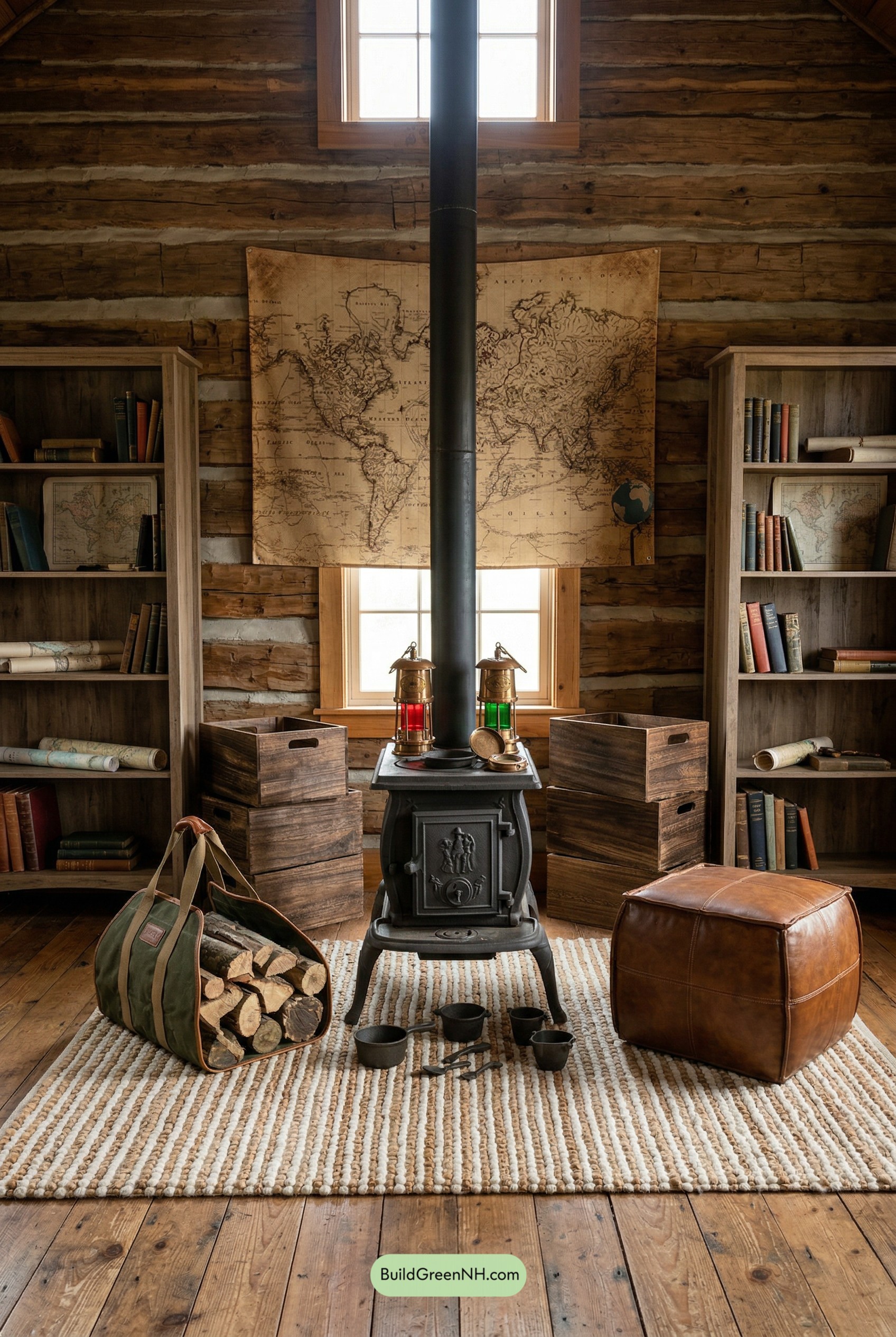 Trading-Post Parlor Around the Stove