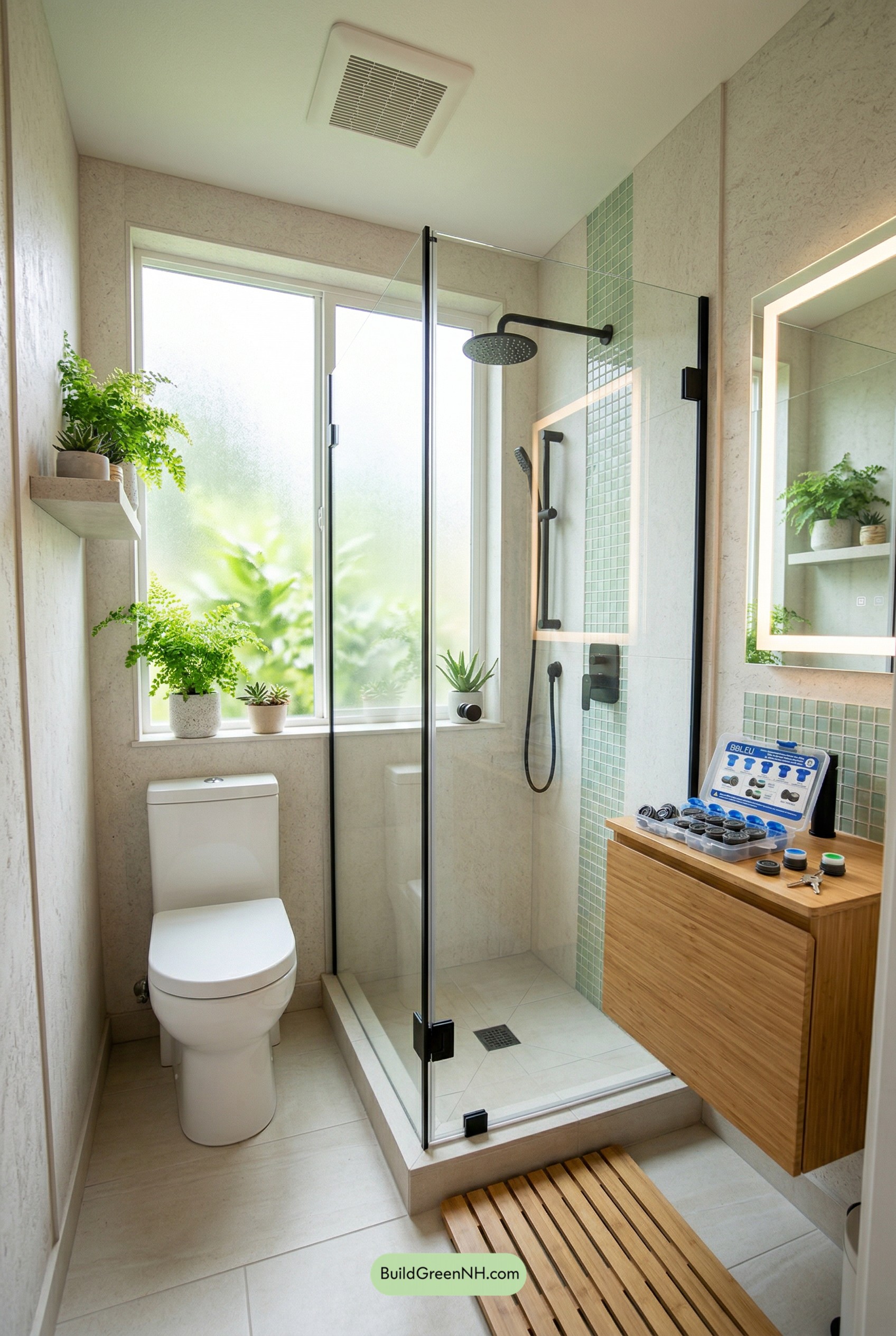 Sunlit Eco-Smart Tiny Bath Retreat