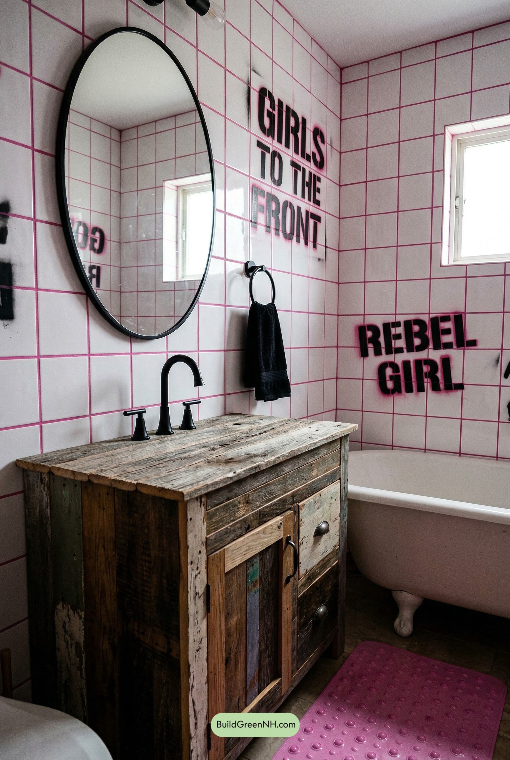 Hot-Pink Grout, Riot-Grrrl Energy