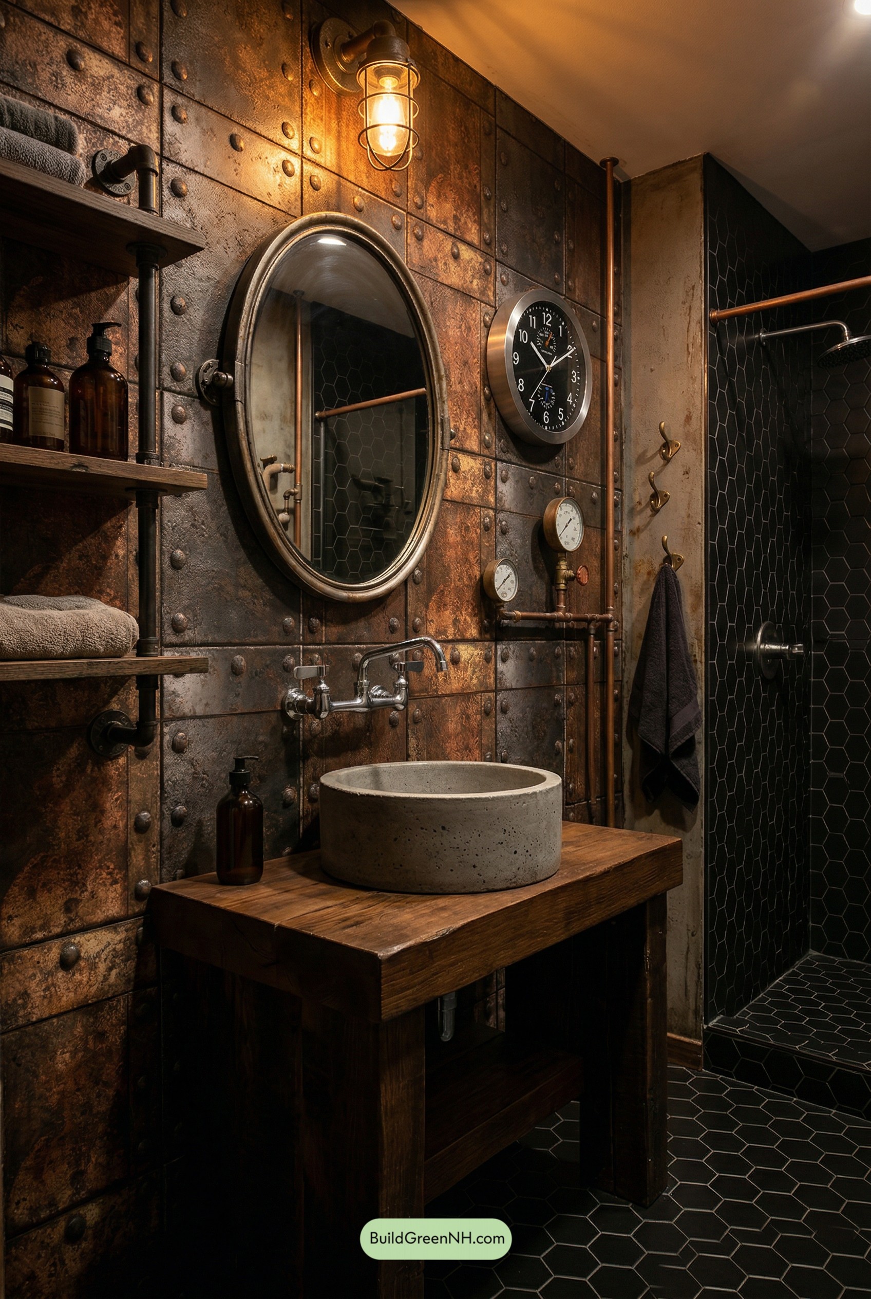 Rivets, Copper, and Concrete Cool