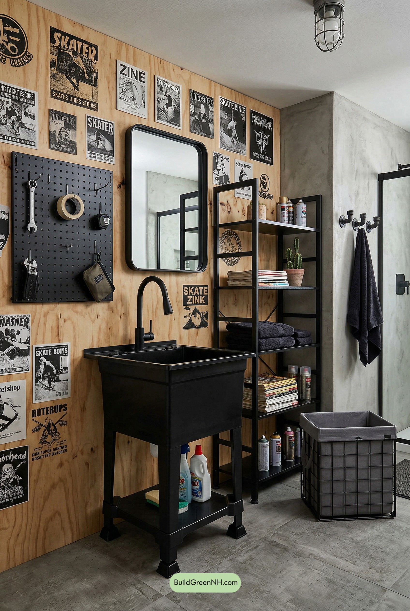 Skate-Zine Punk Utility Bathroom