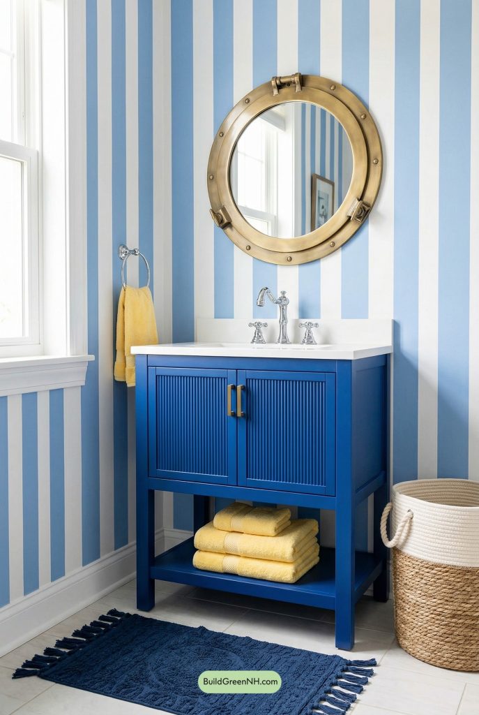 Shipshape Stripes with Cobalt Charm