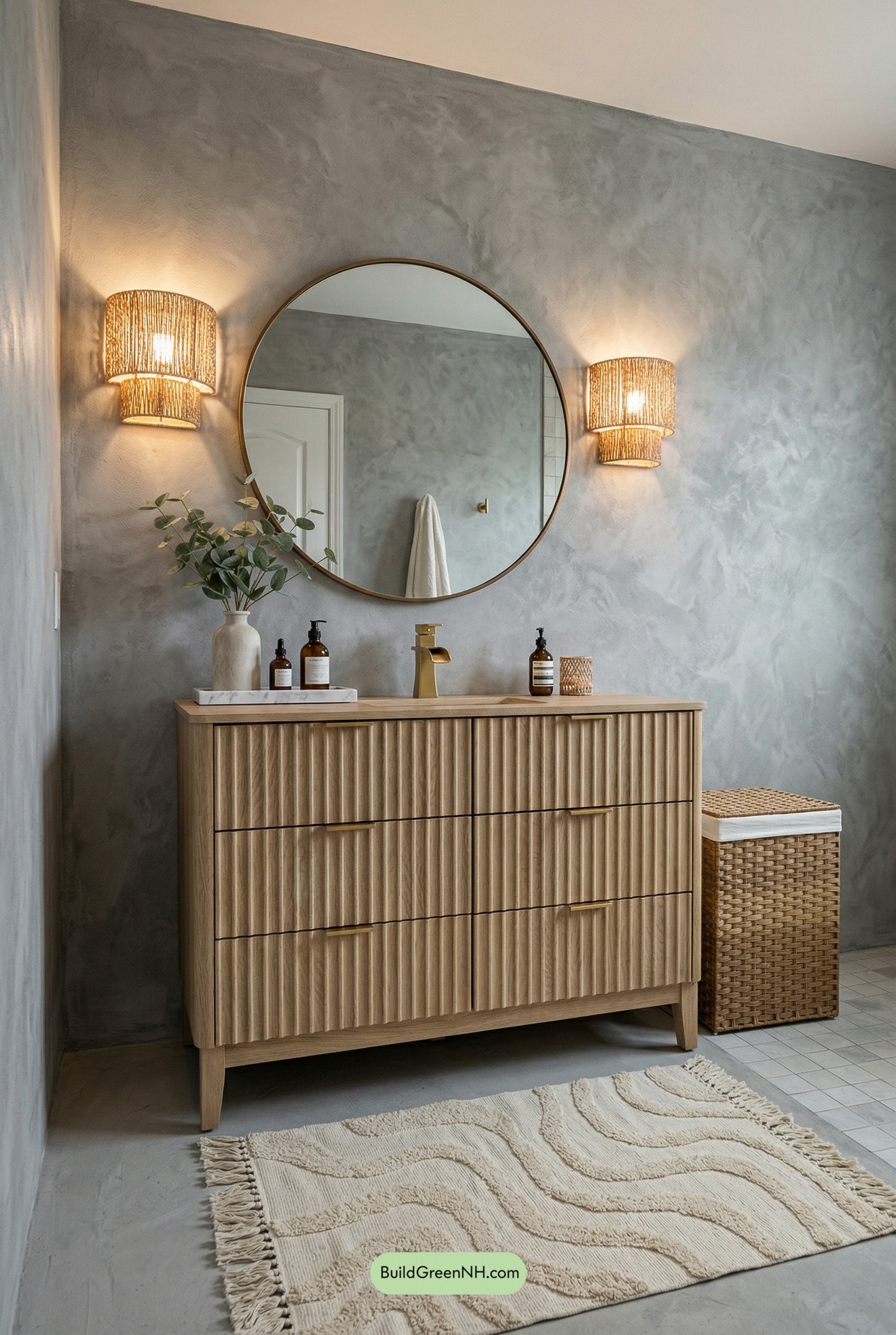 Textured Boho Vanity Wall Glow