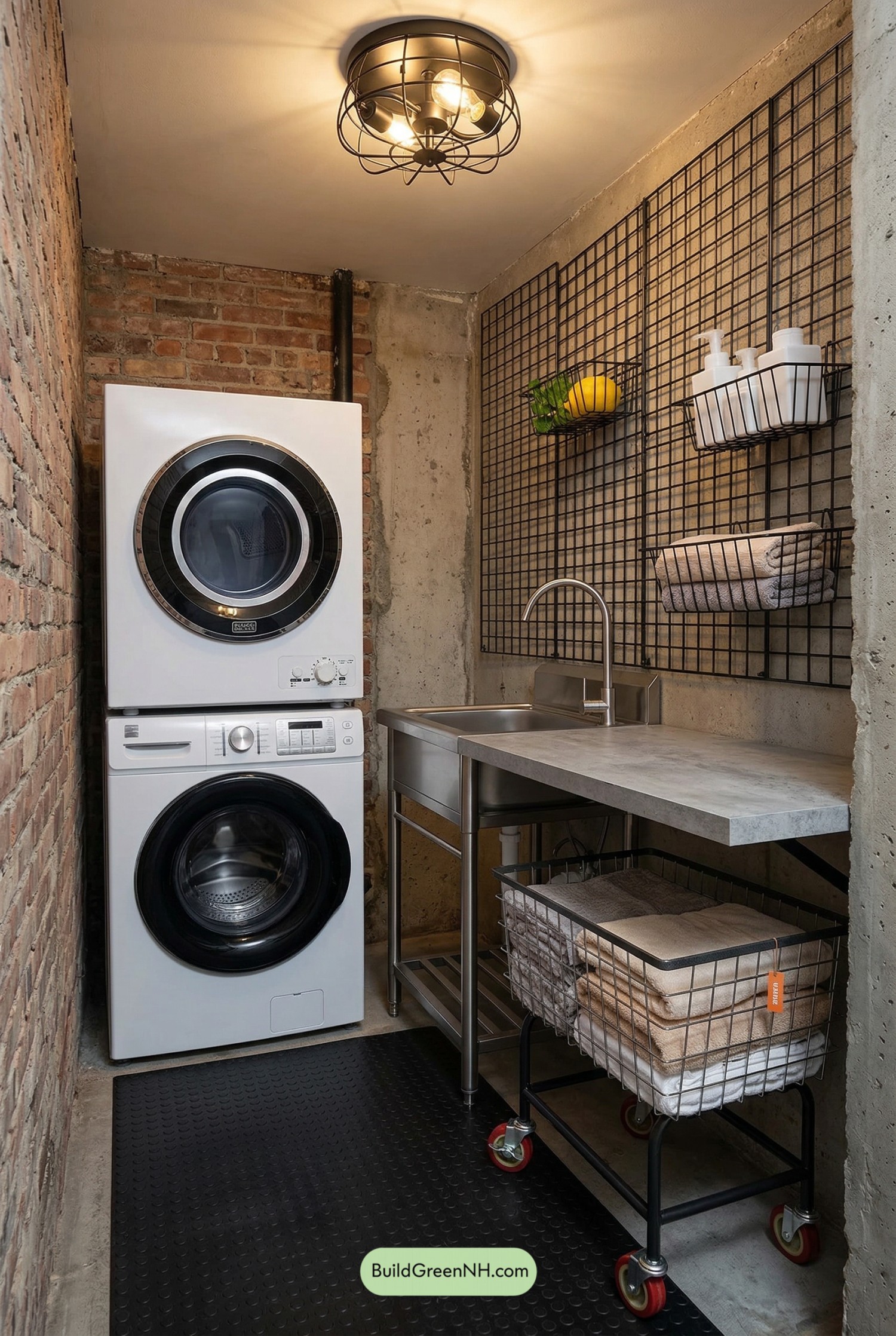 Industrial Galley Laundry, Brilliantly Organized